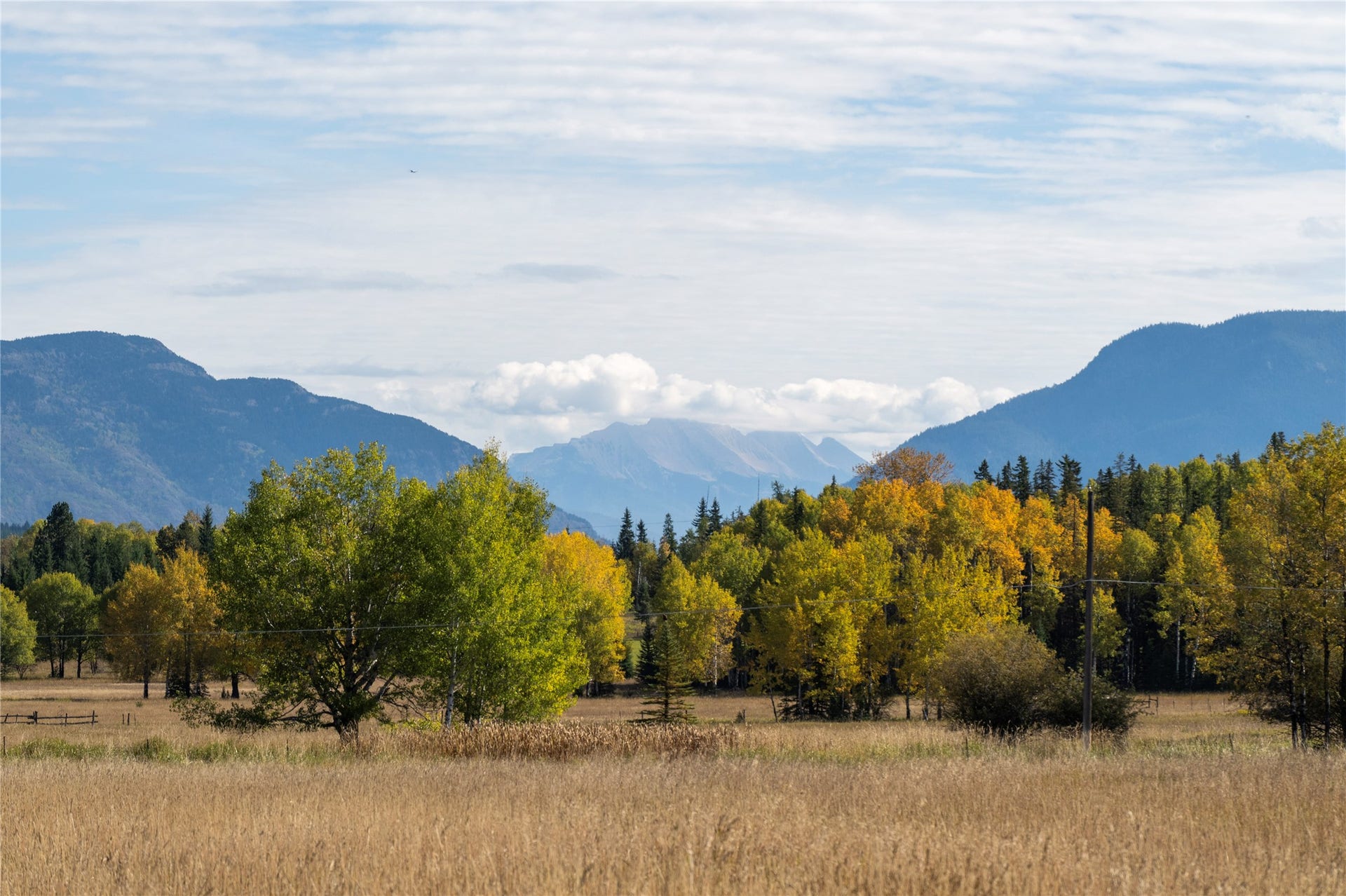 The "Great Northern" in Glacier National Park from front of home