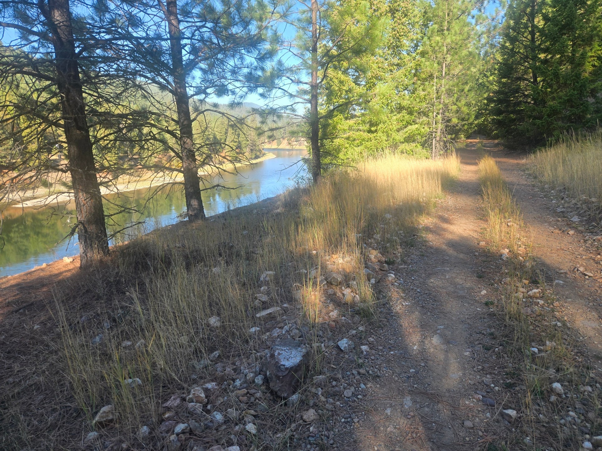 old Milwaukee grade, Clark Fork River, a short distance from home