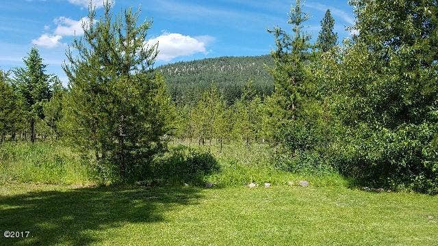 back yard and  view
