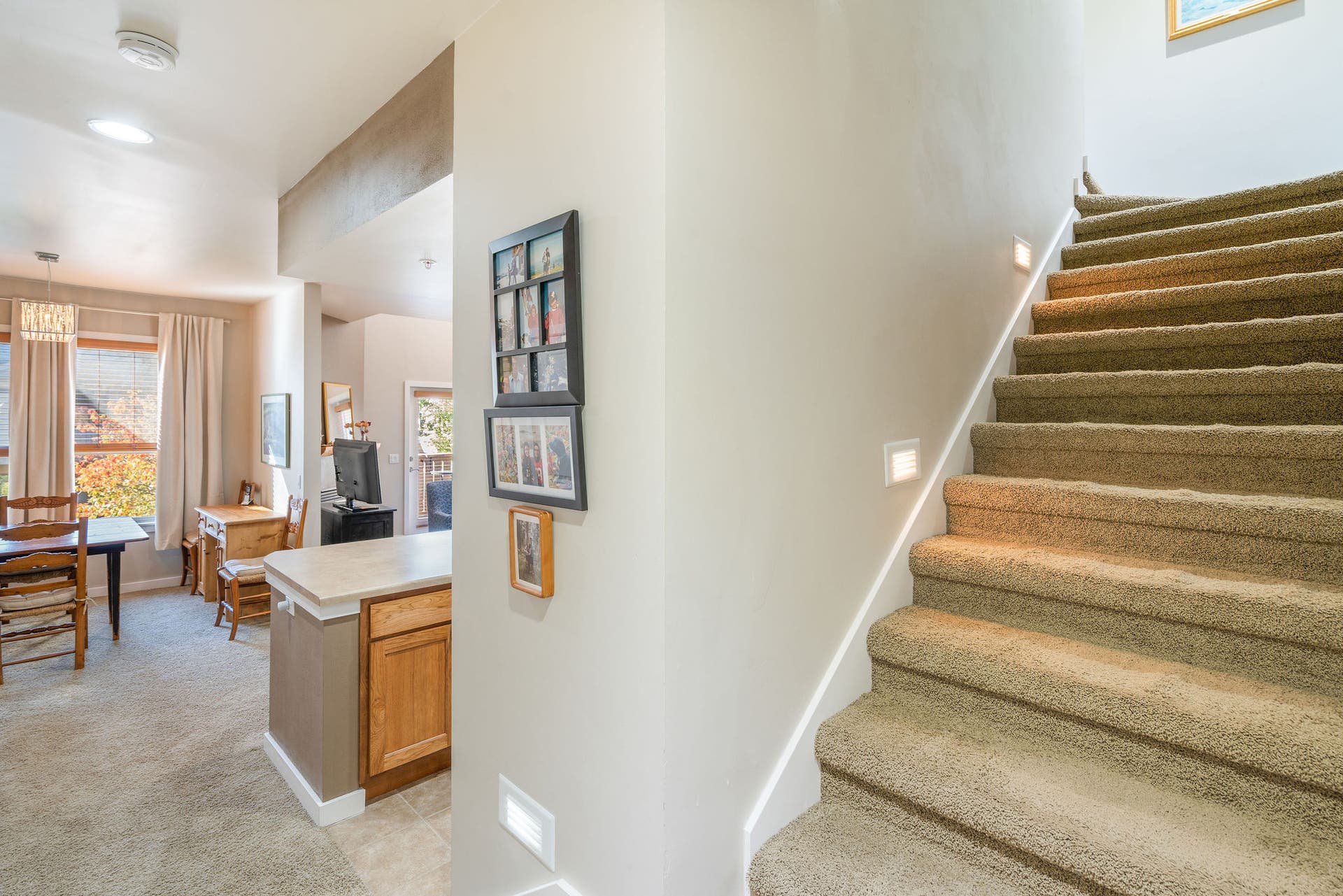 6007 St Moritz Drive, #D, Whitefish, MT 59937 Stairs to the Primary suite