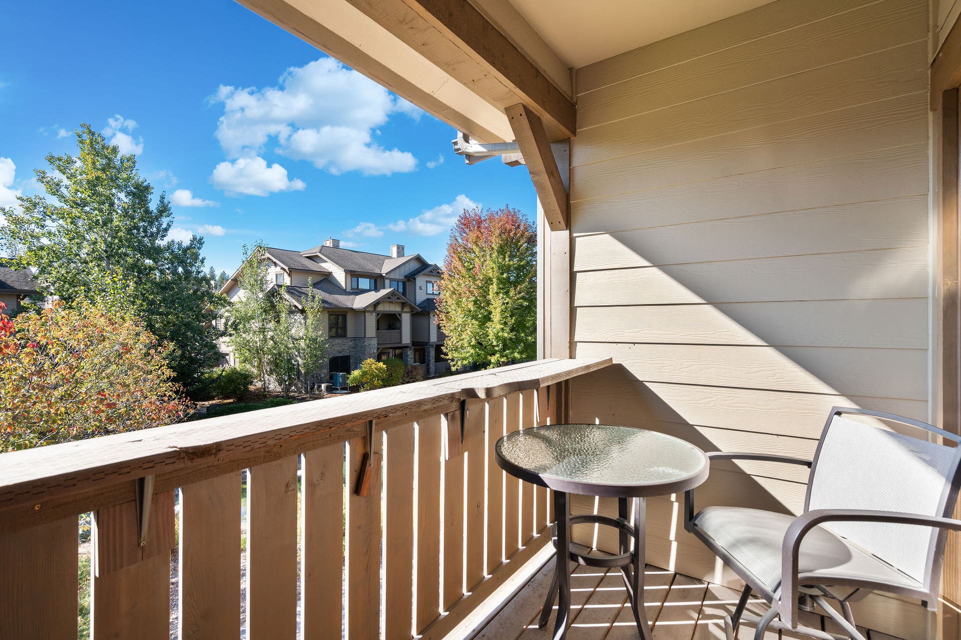 6007 St Moritz Drive, #D, Whitefish, MT 59937 Deck off the livingroom