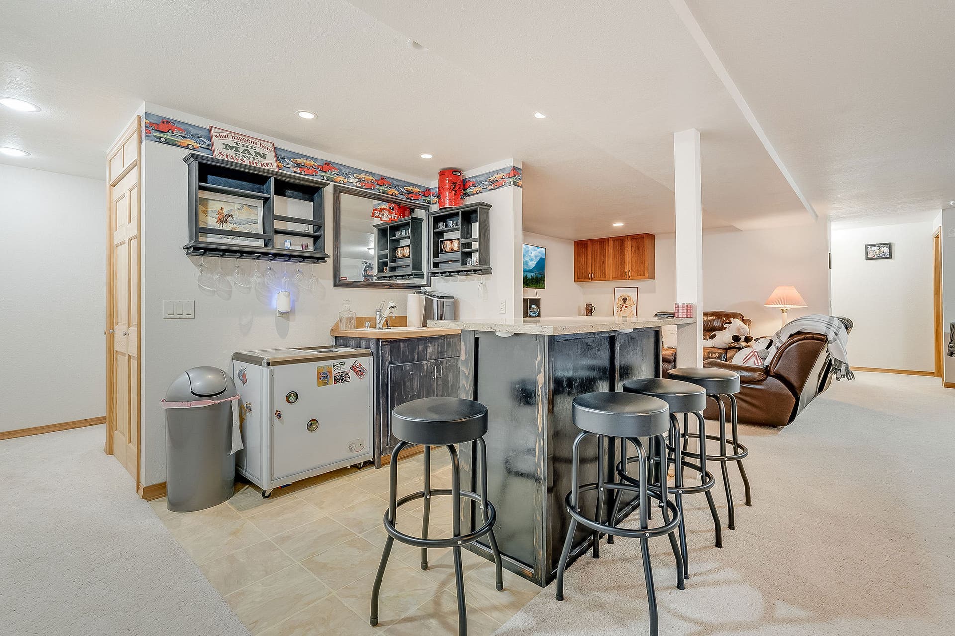 basement wet bar