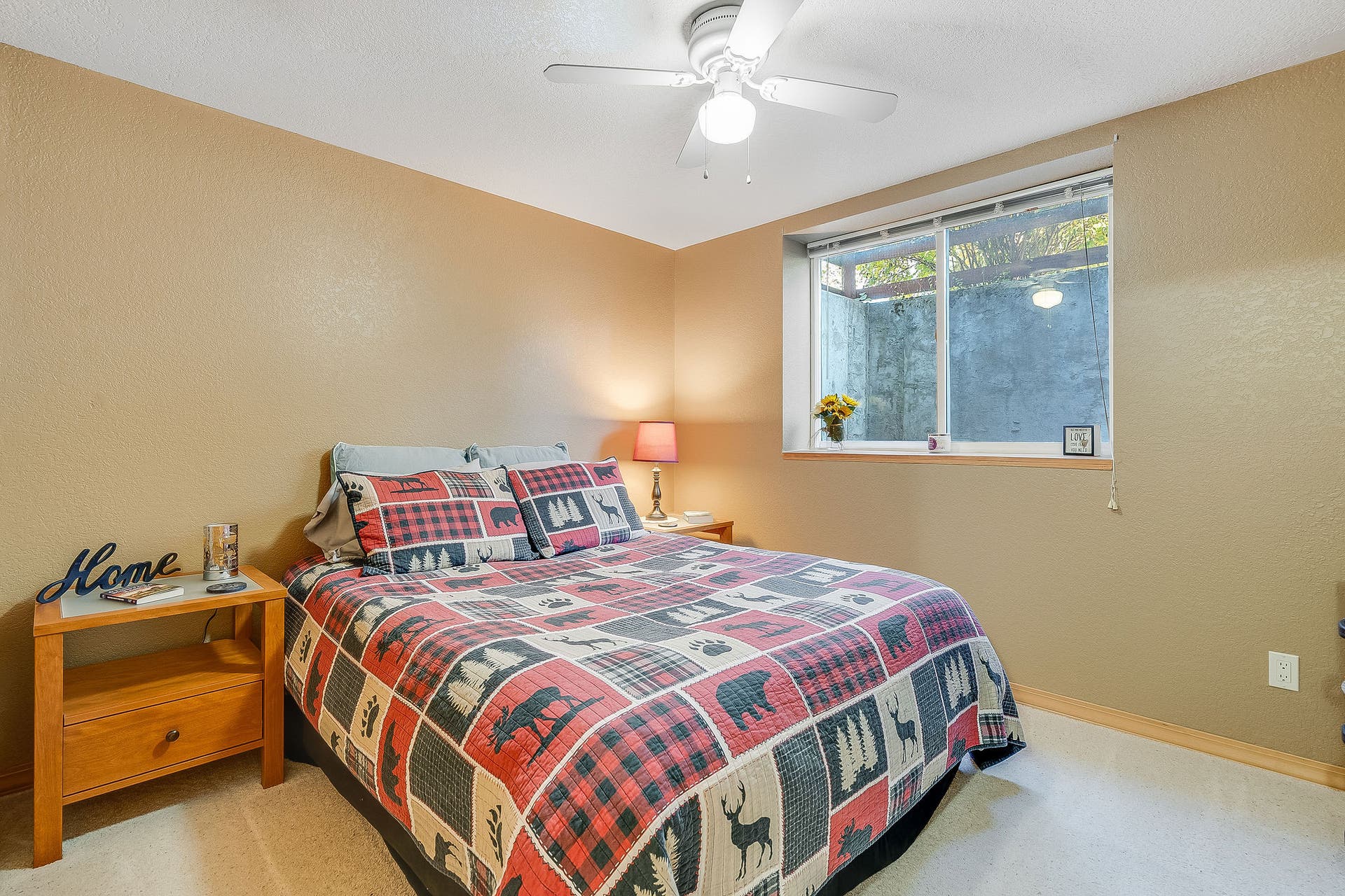 basement bedroom