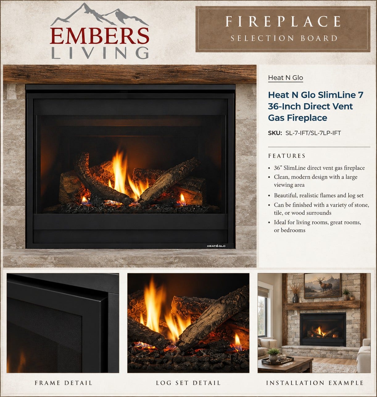147 Peltier Place, Eureka, MT 59917 Fireplace Sample