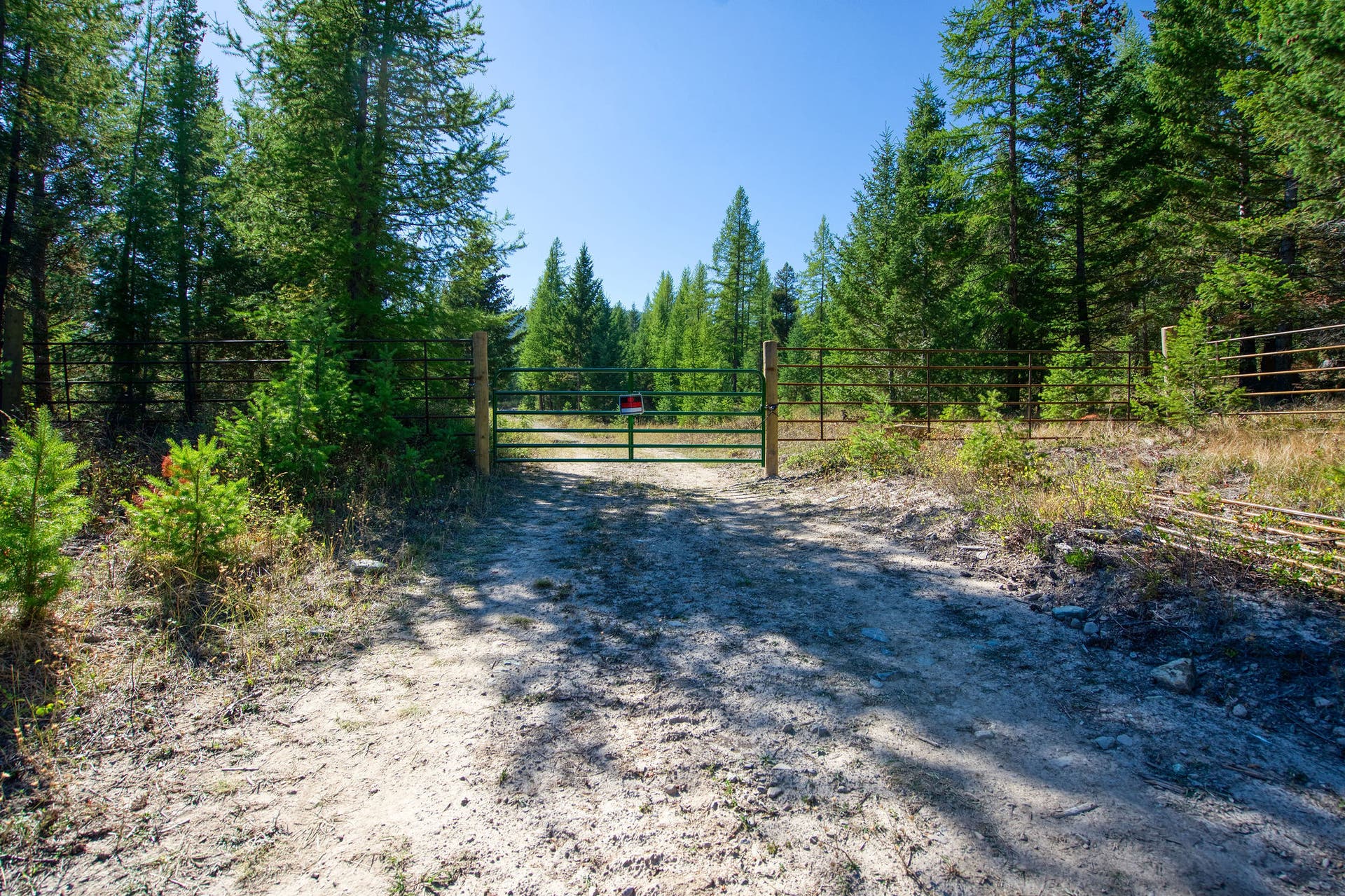 Gate leading into property