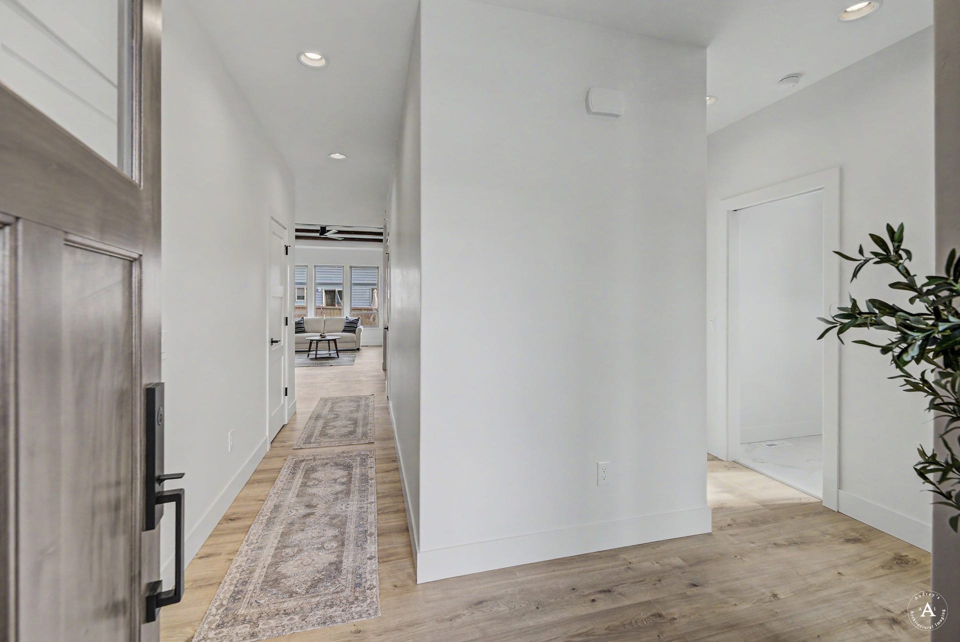 2754 Lone Chief Loop, Helena, MT 59601 Entryway featuring a light wood-finish floor and recessed lighting