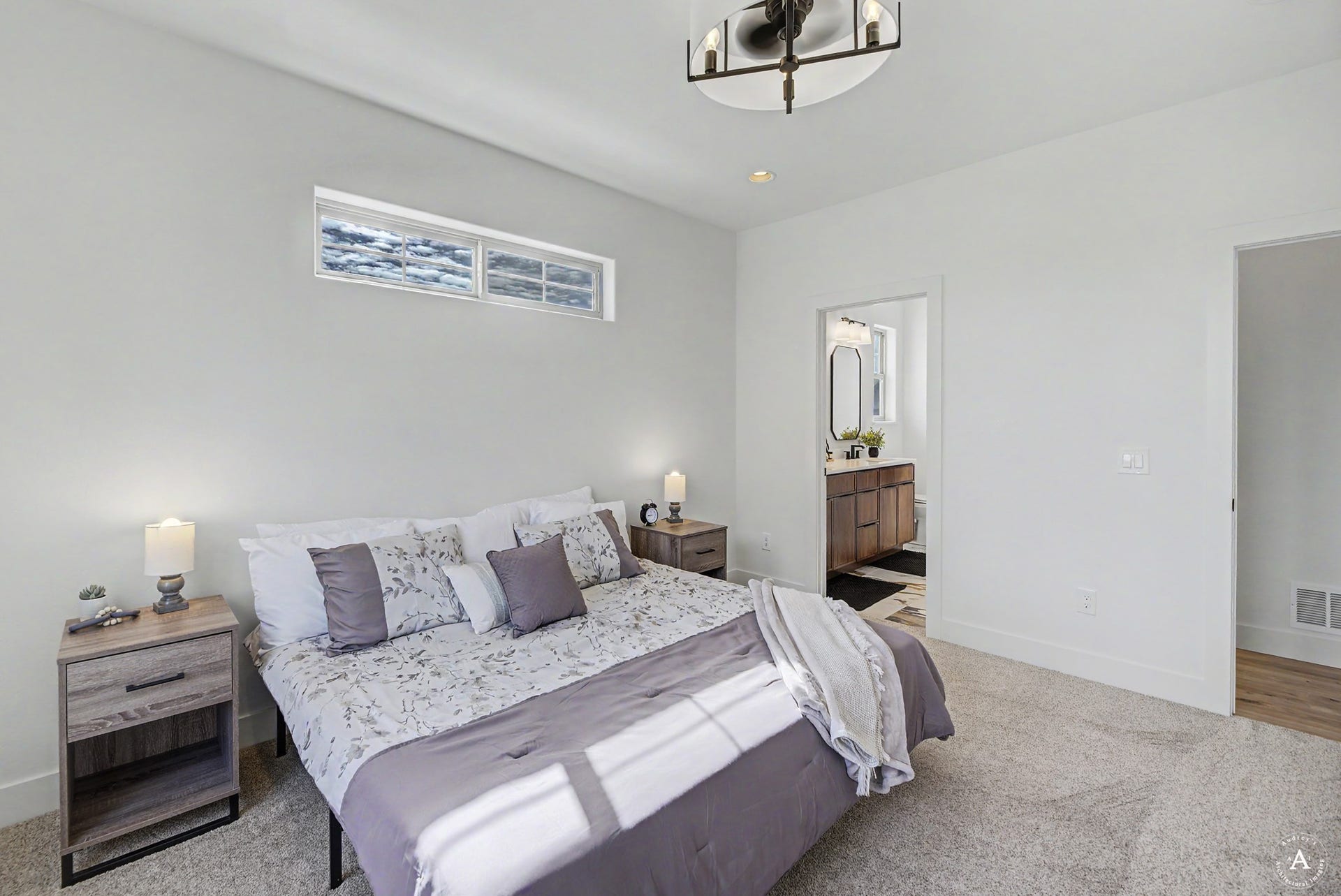 2754 Lone Chief Loop, Helena, MT 59601 Recessed lighting, transom window, contemporary ceiling fixture, carpet flooring, wood-finish flooring