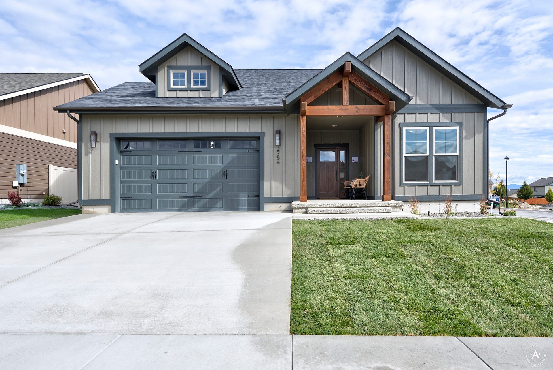 2754 Lone Chief Loop, Helena, MT 59601 Craftsman-style exterior with a covered entry, wood beam accents, and a dormer window