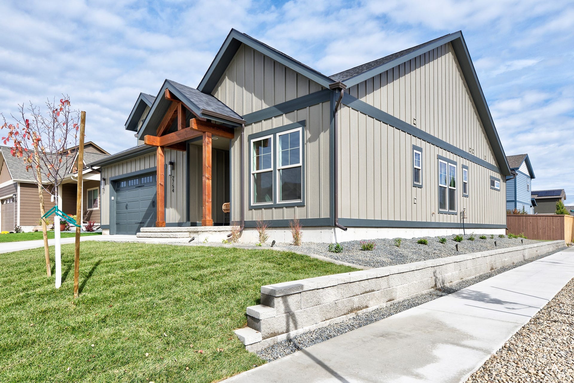 2754 Lone Chief Loop, Helena, MT 59601 Board and batten siding with dark trim accents