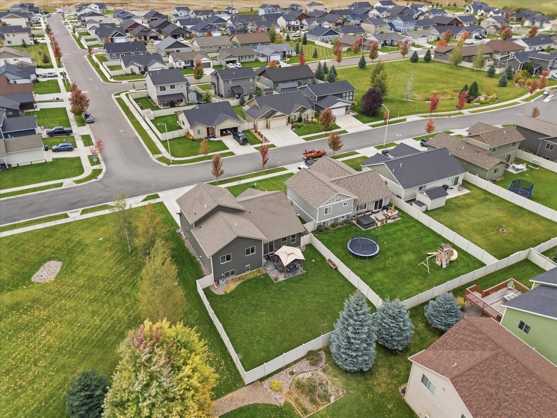 1012 Clark Fork Drive, Kalispell, MT 59901 Arial facing North