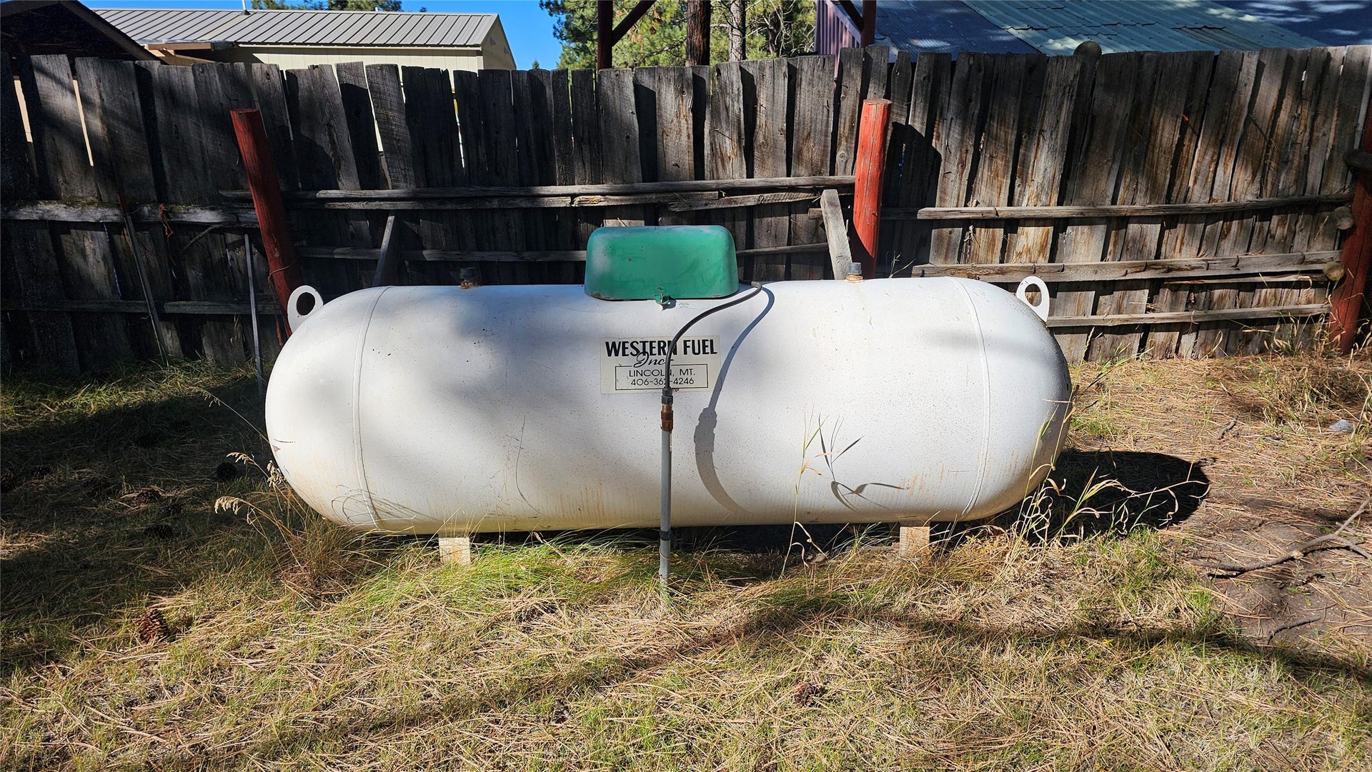1004 N Second Street, Lincoln, MT 59639 Leased propane tank