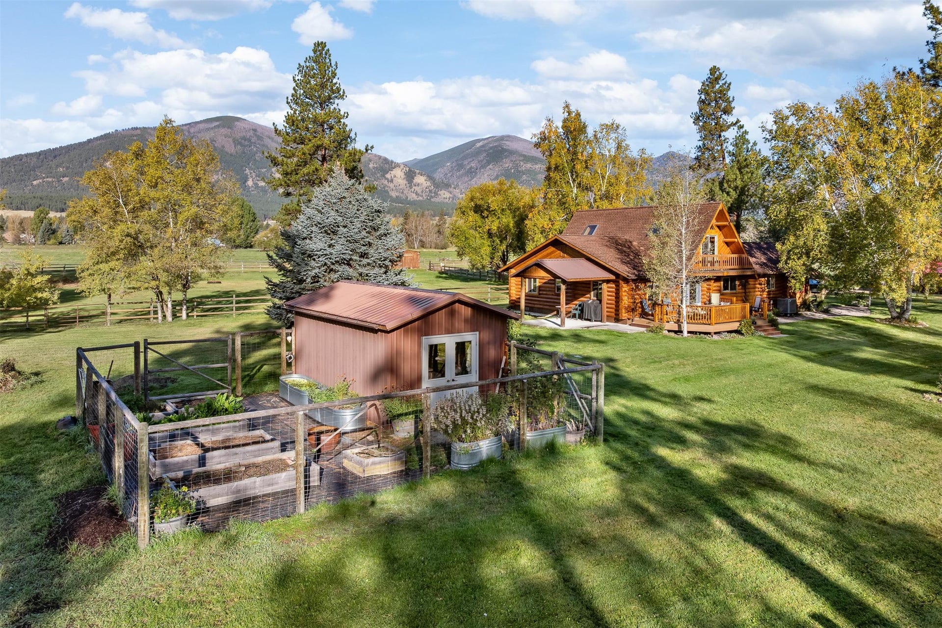 5165 Moores Way, Florence, MT 59833 Raised garden with shed and fully fenced