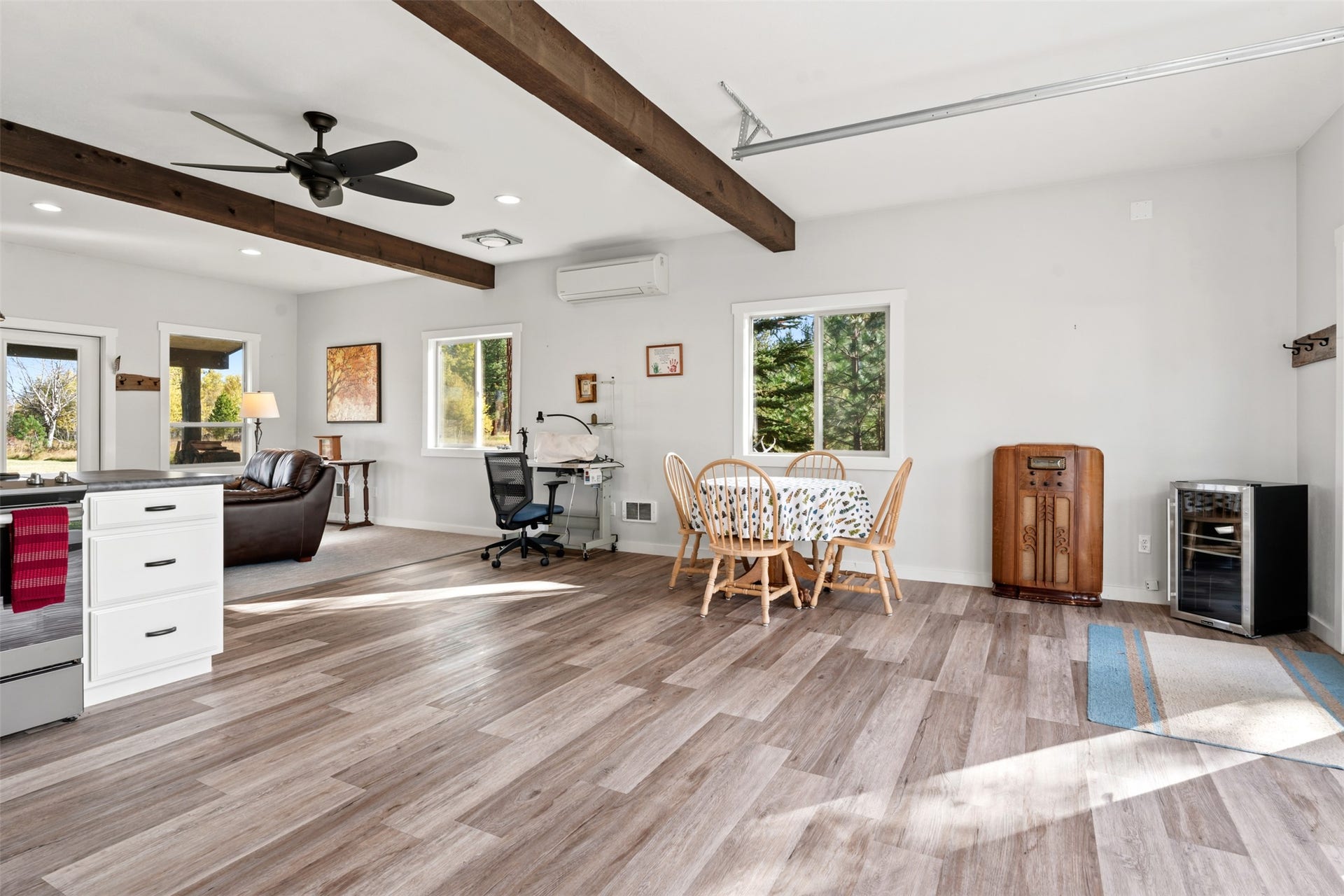 5165 Moores Way, Florence, MT 59833 Guest house dining area with split air system.