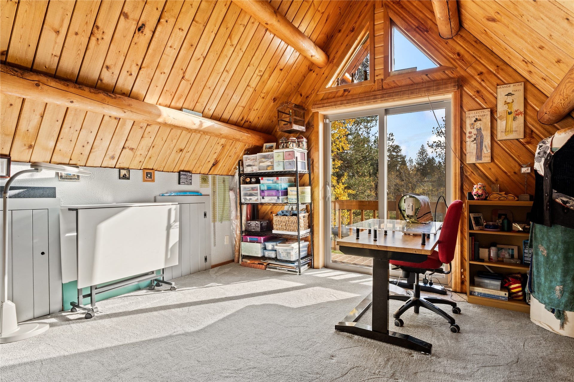 5165 Moores Way, Florence, MT 59833 Main House Loft and balcony