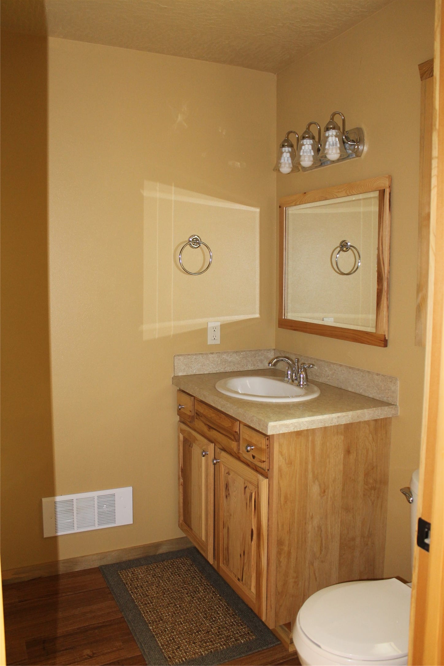 1/2 Bath with Stack Washer/Dryer & Storage Closet