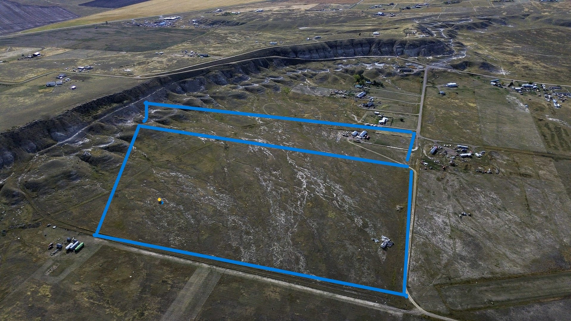 nhn Judson Lane, #nhn, Great Falls, MT 59404 Outline of 30 acres approx. and additional 10 acres with shops and studio apartment that can be purchased separately.