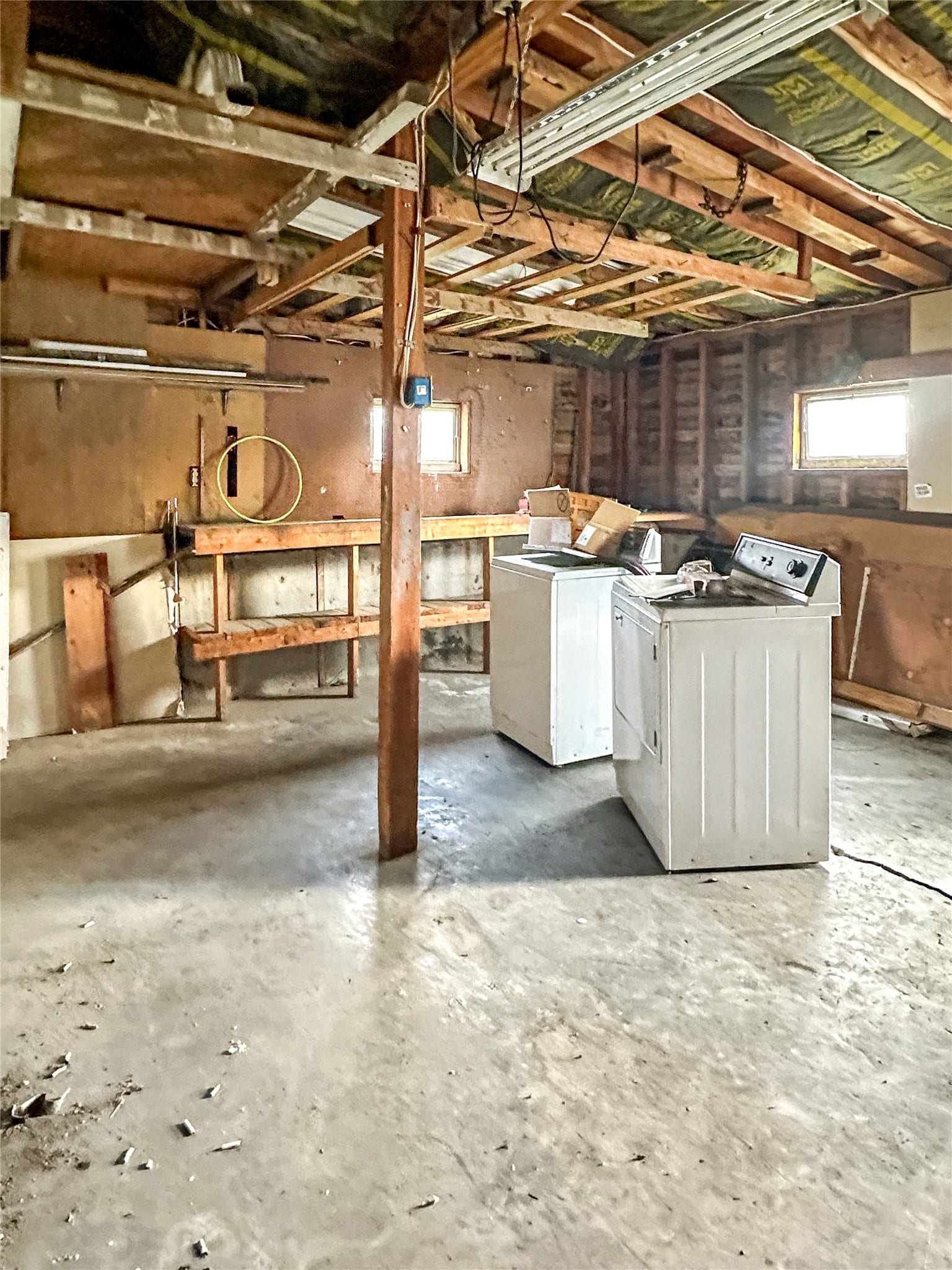 1123 2nd Street N, Shelby, MT 59474 Concrete floors, unfinished walls, support beam, unfinished ceilings
