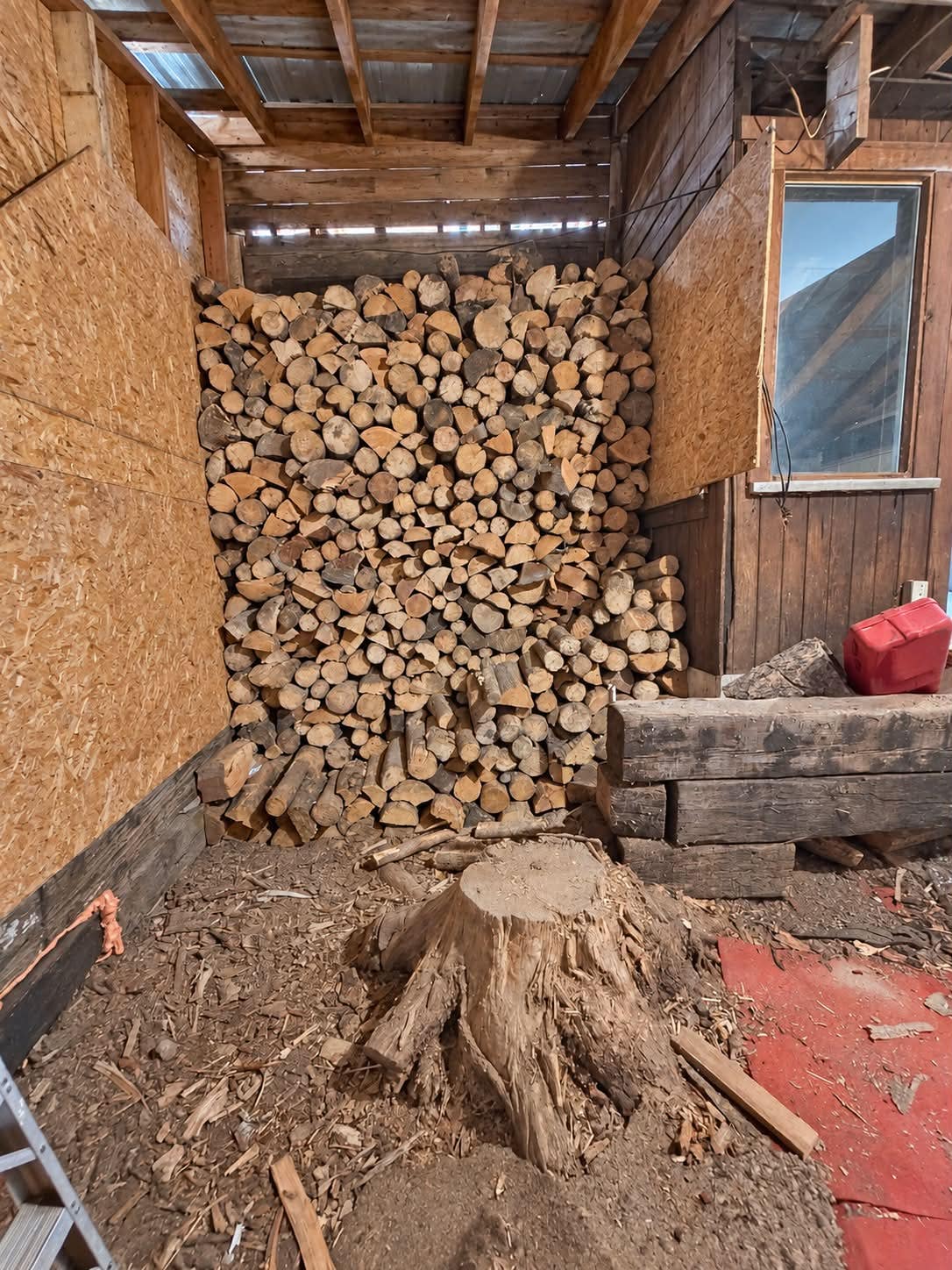 Lean to off the side of the living room.
