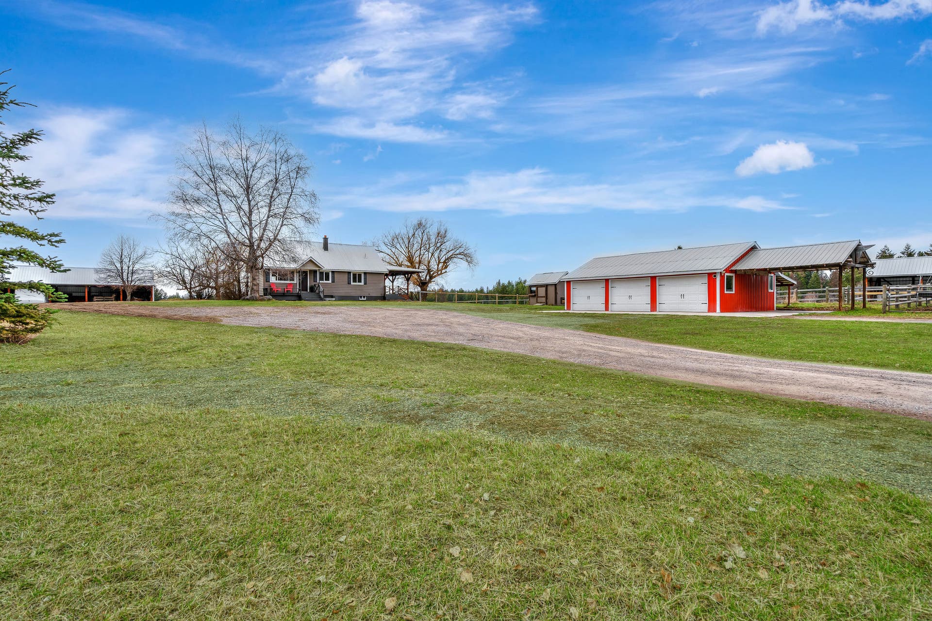 170 Kohler Lake Lane, Kalispell, MT 59901 Home, 3 car garage, 5-bay pole barn