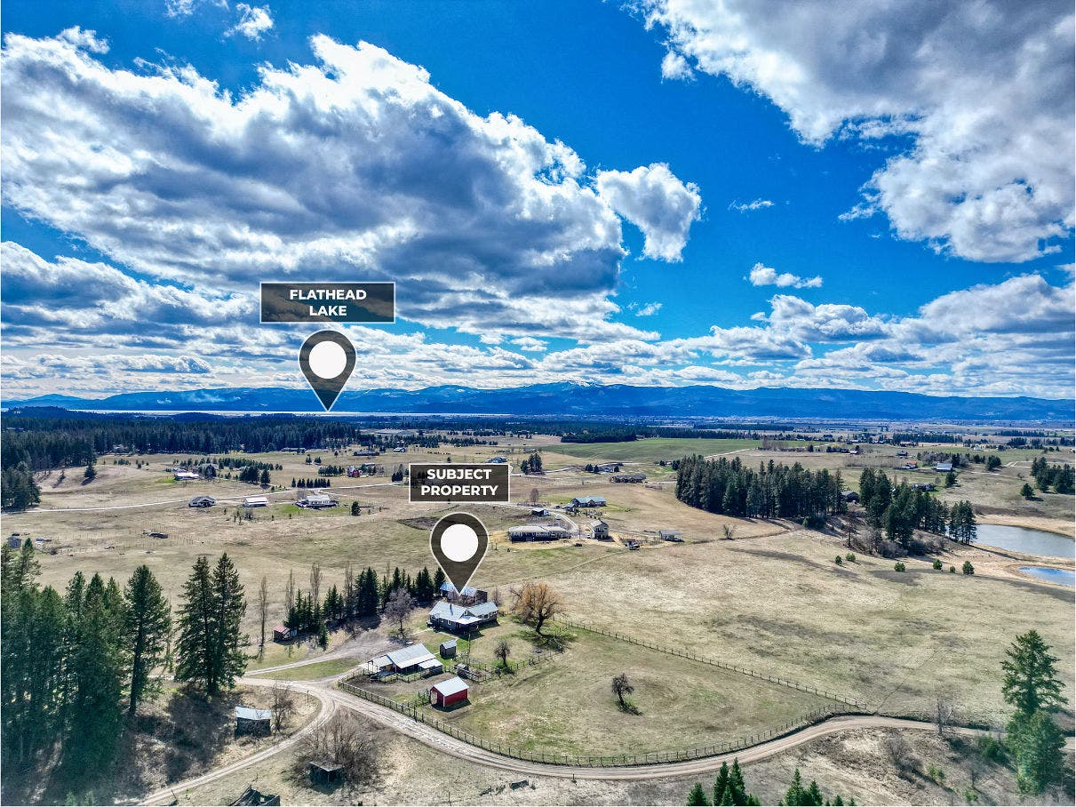 170 Kohler Lake Lane, Kalispell, MT 59901 Aerial view