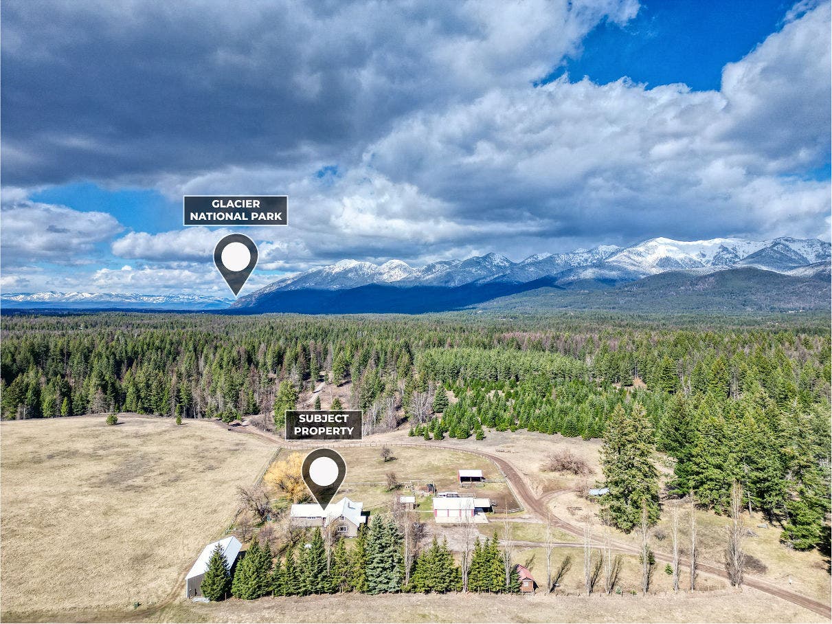 170 Kohler Lake Lane, Kalispell, MT 59901 Aerial view
