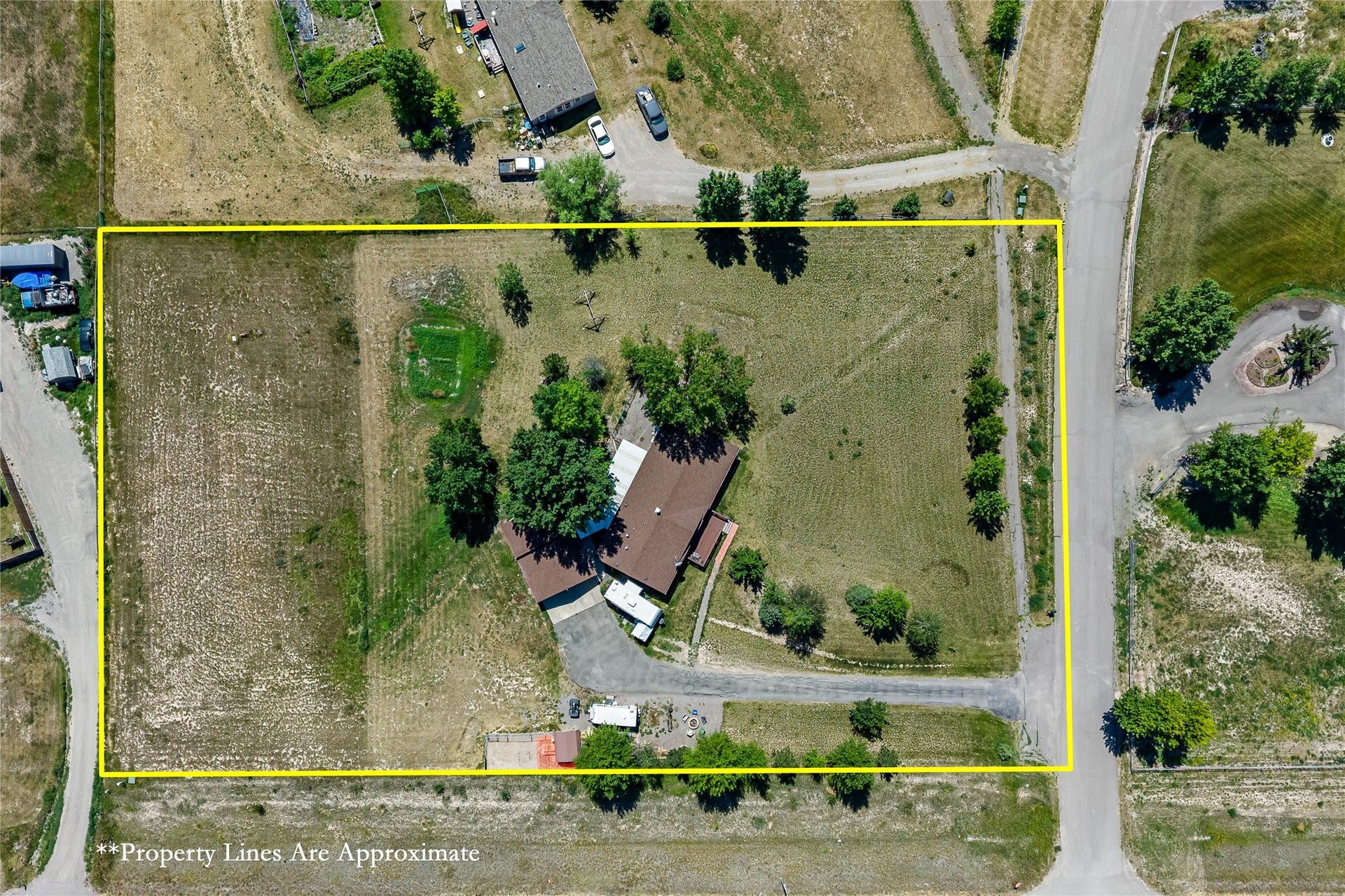 9806 Wheatgrass Lane, Missoula, MT 59808 Approx Property Line