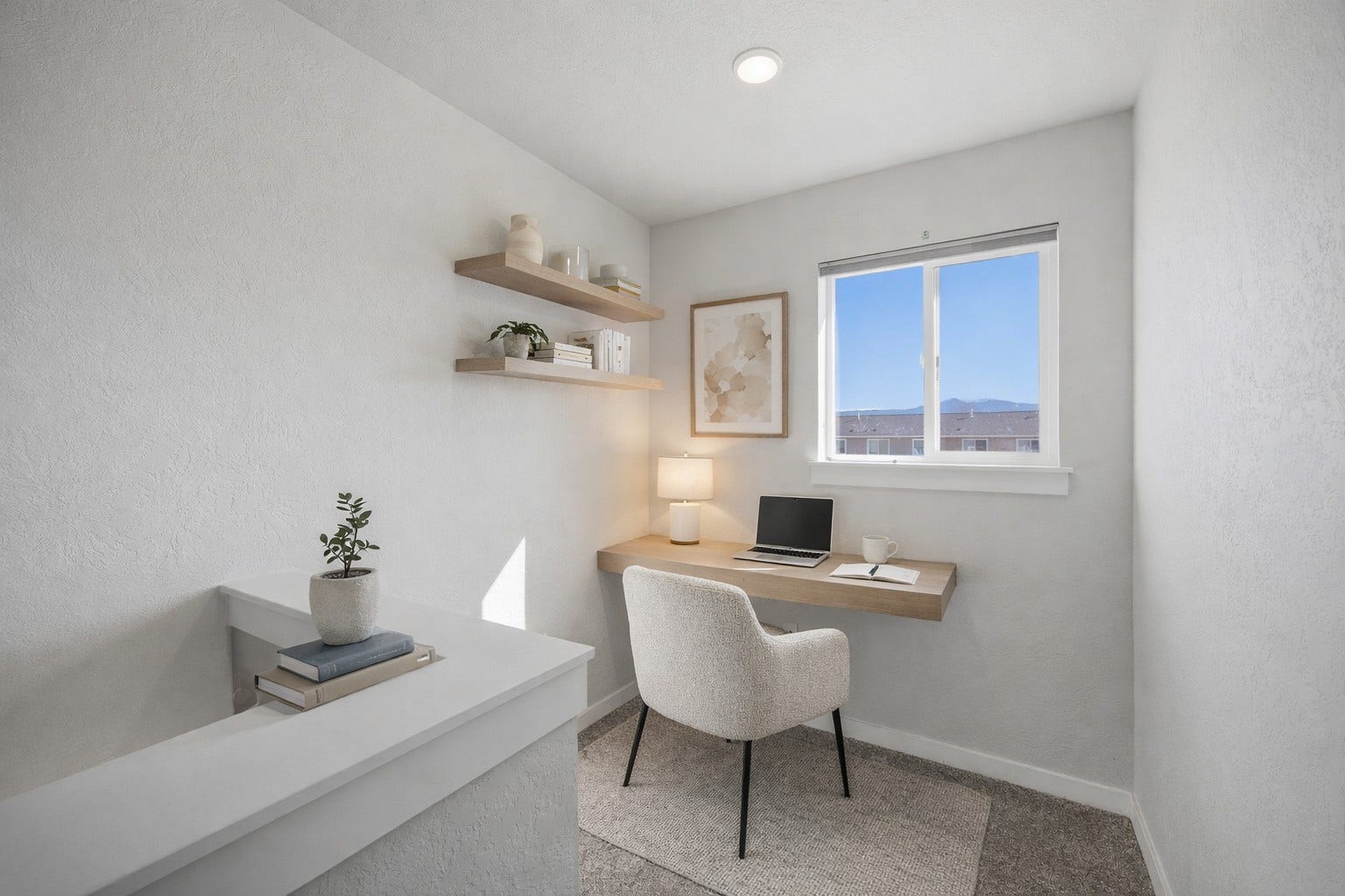 Virtually Staged - Office Nook area