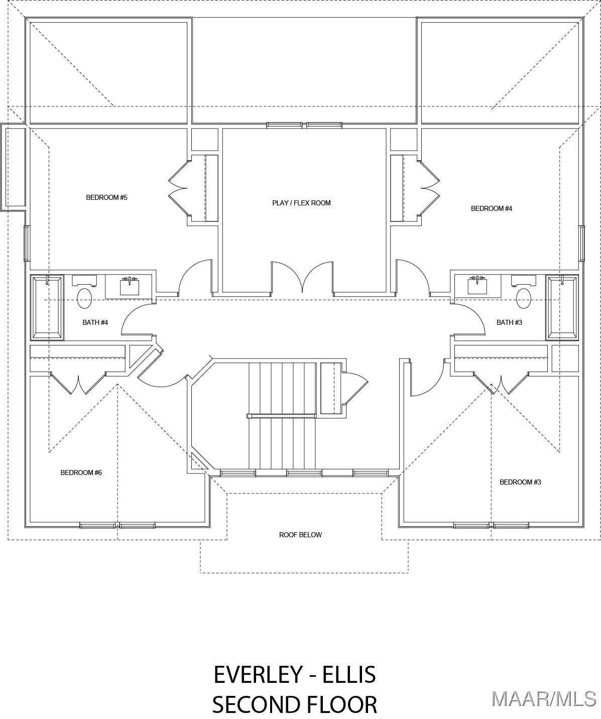 62 Blackberry Boulevard, Pike Road, AL 36064 Ellis Plan - Second Floor