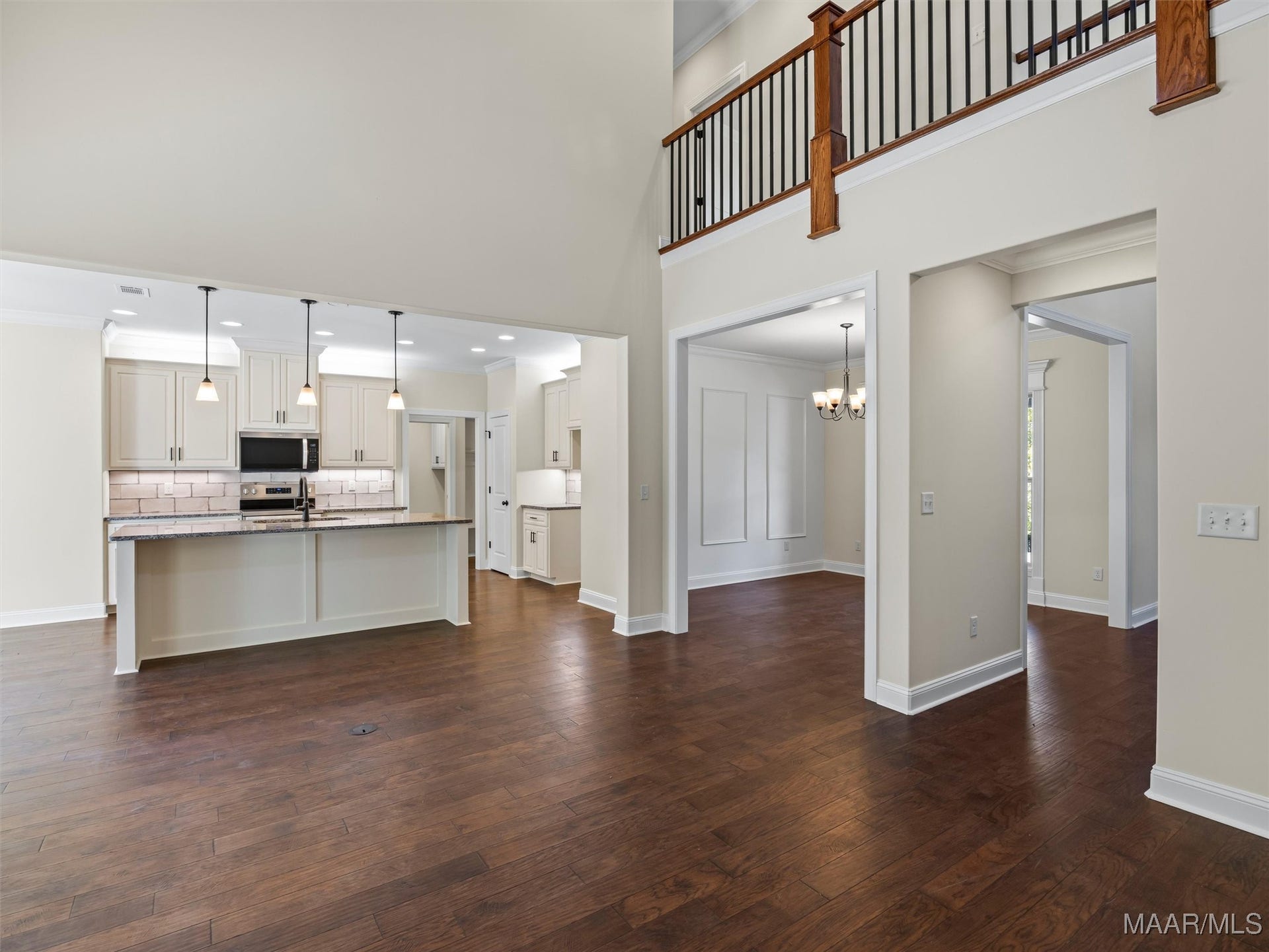 Open concept living and kitchen