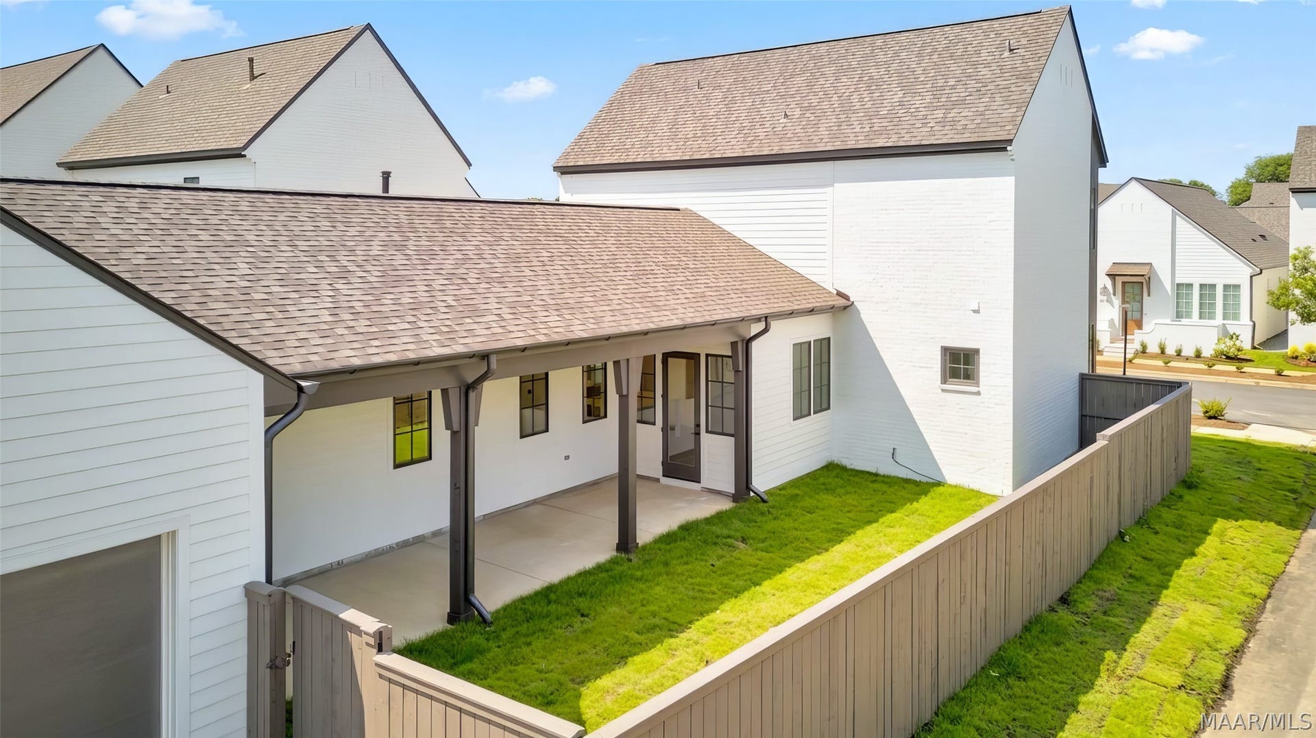 Ariel view of courtyard