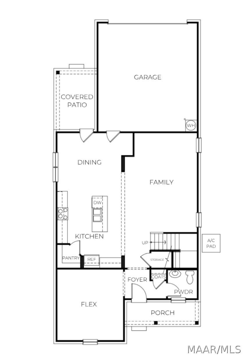 Baker floor plan first floor