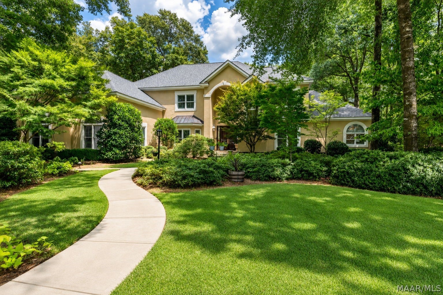 Mature, thoughtfully landscaped grounds