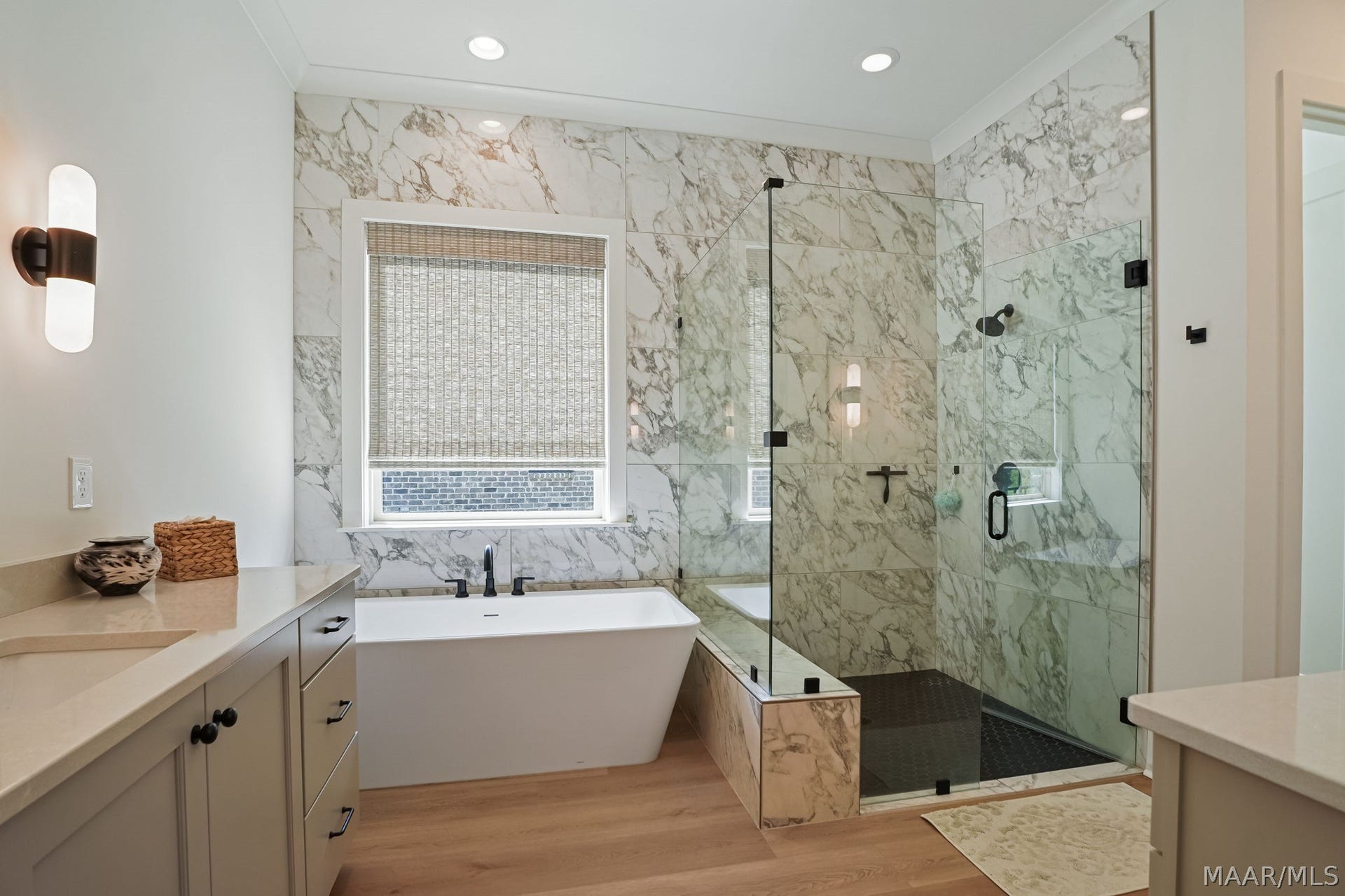 581 King's Meadow Street, Pike Road, AL 36064 Primary bathroom with soaker tub and separate shower
