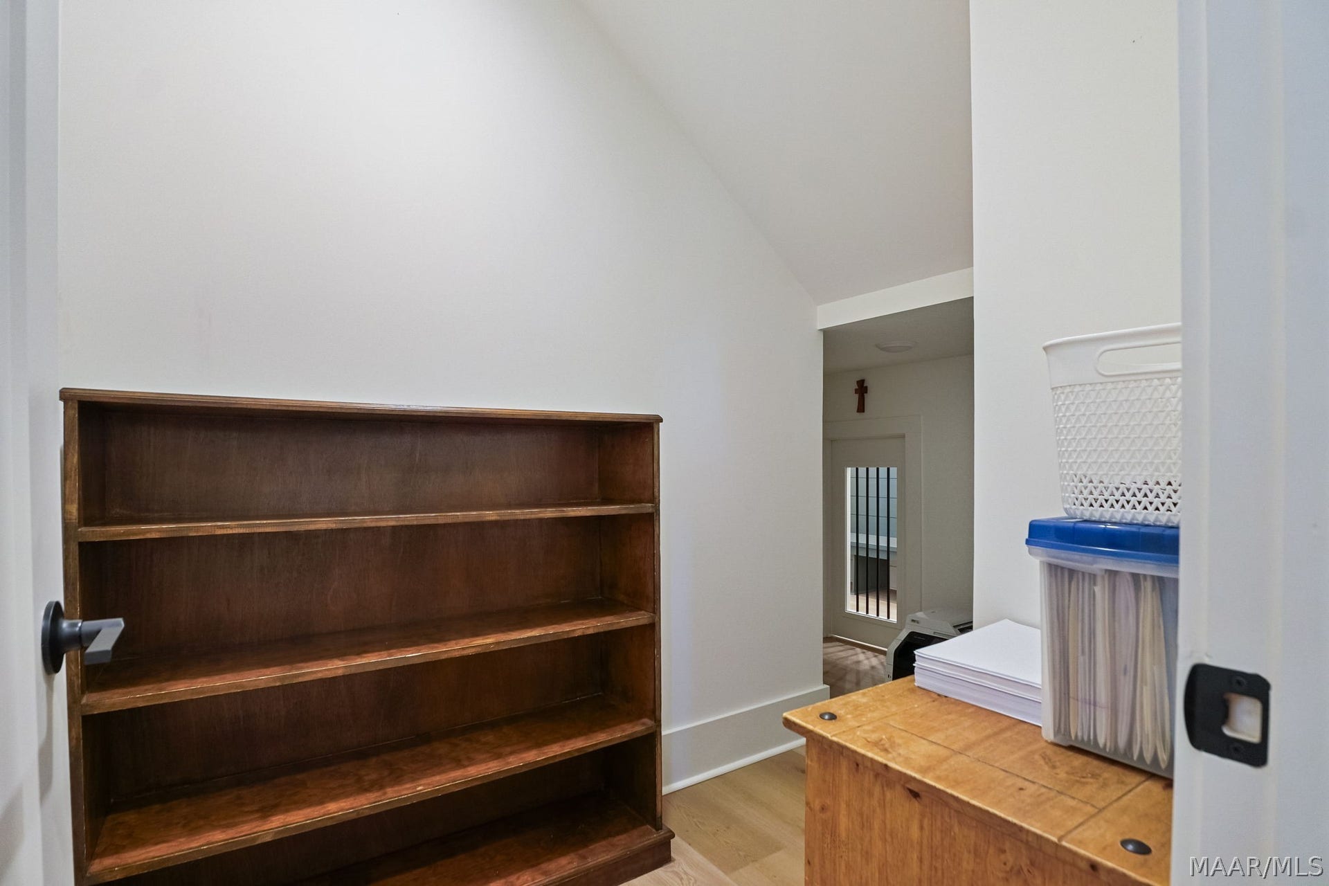 581 King's Meadow Street, Pike Road, AL 36064 Storage under the stairs with dog door leading to the mudroom.