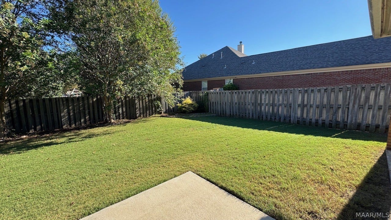 9255 WHISPINE Court, Montgomery, AL 36117 Back yard