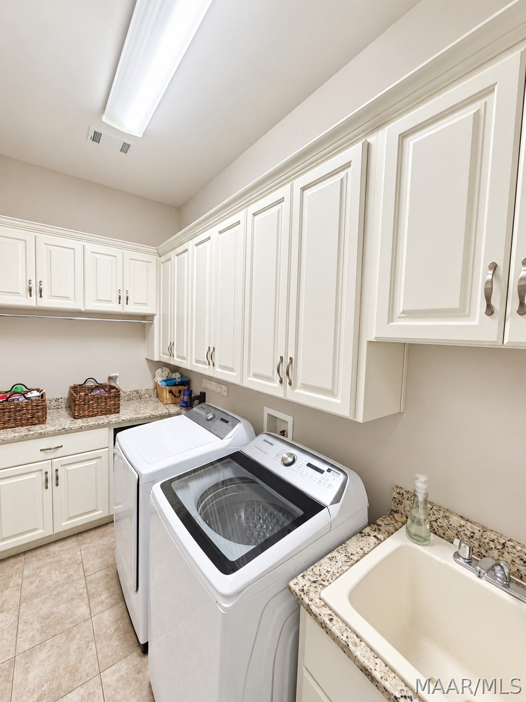 Thoughtfully designed laundry room.
