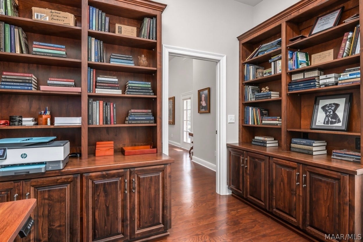 Downstairs office.