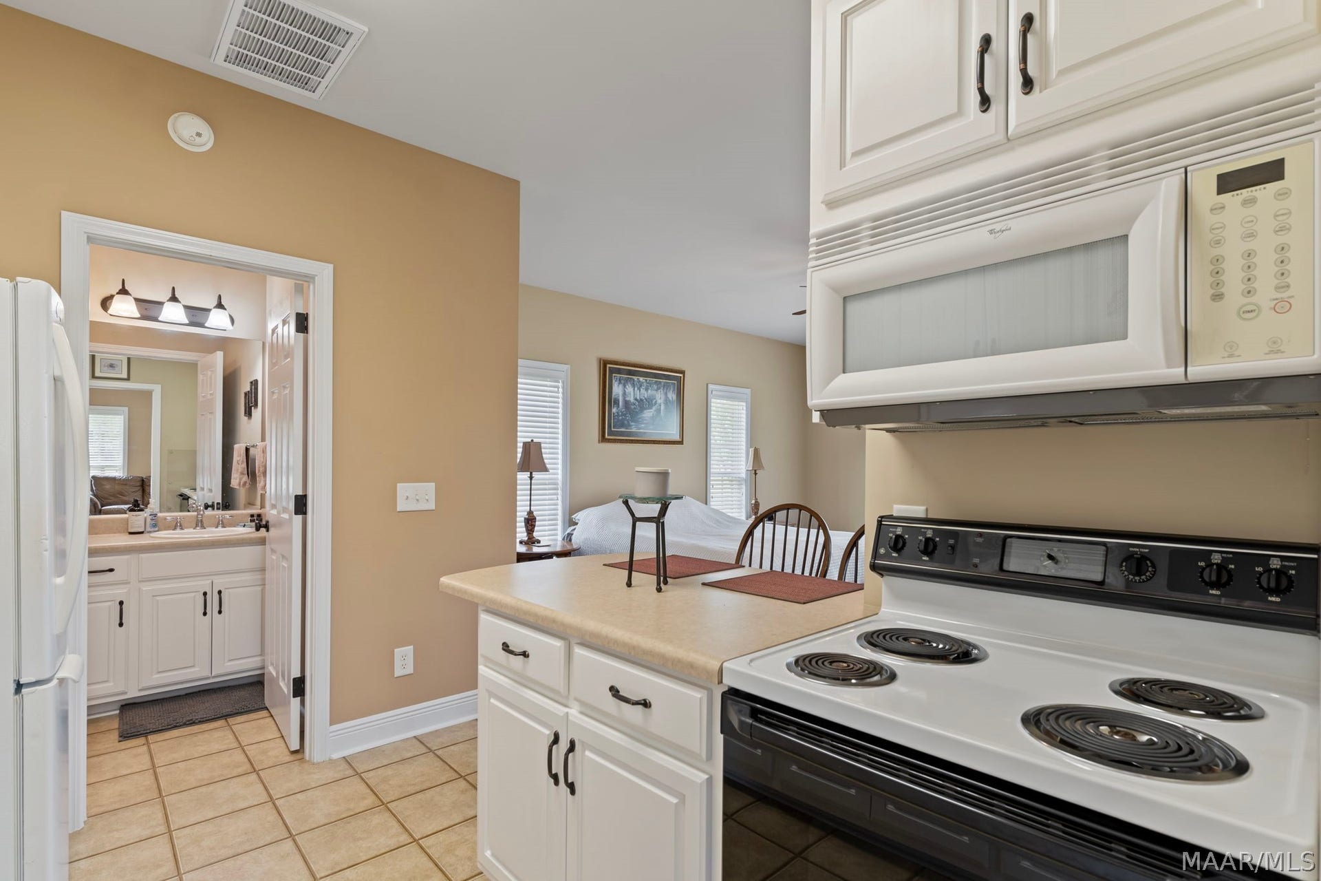 Guest house kitchen area