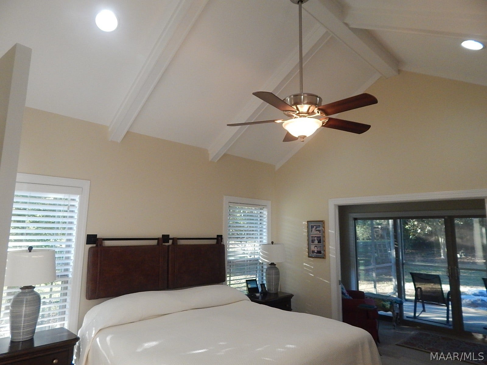 GORGEOUS PRIMARY SUITE IS SUCH A RETREAT W/EXTRA SITTING AREA OF OFFICE & SCREENED IN PORCH-GORGEOUS VAULTED CEILINGS TO 14'