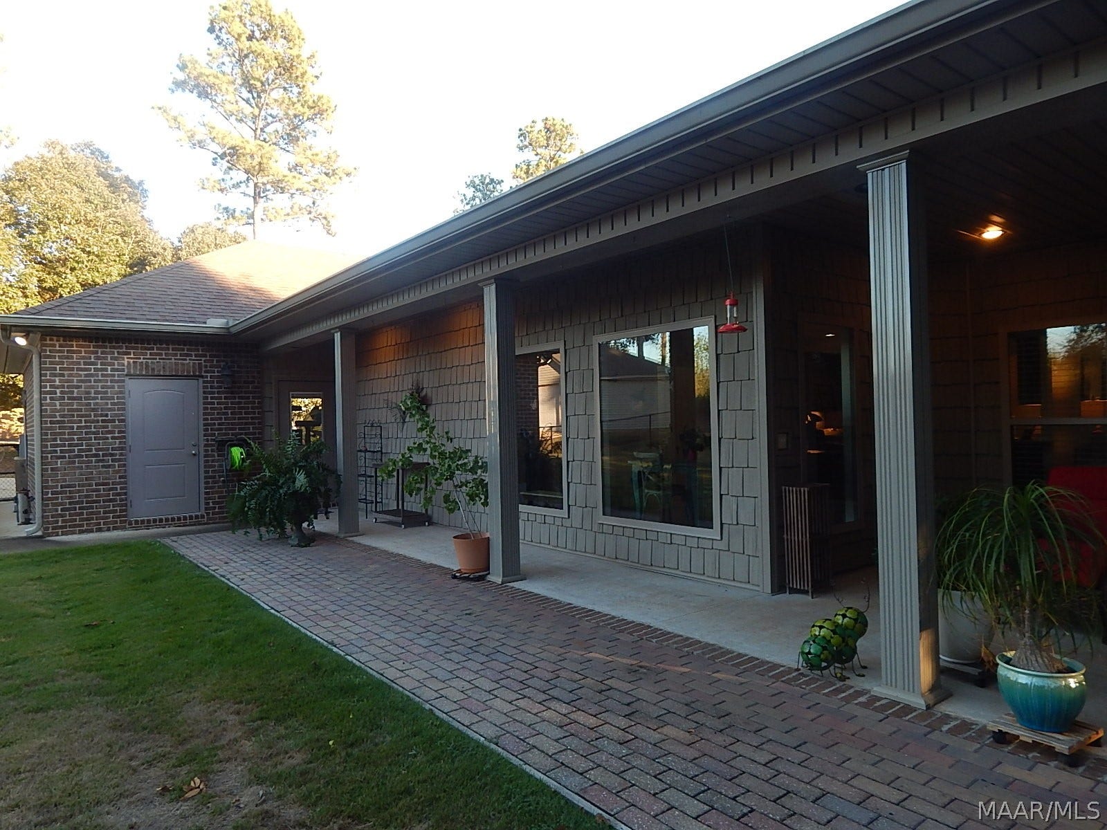REAR PORCHES COVERED TO GARAGE