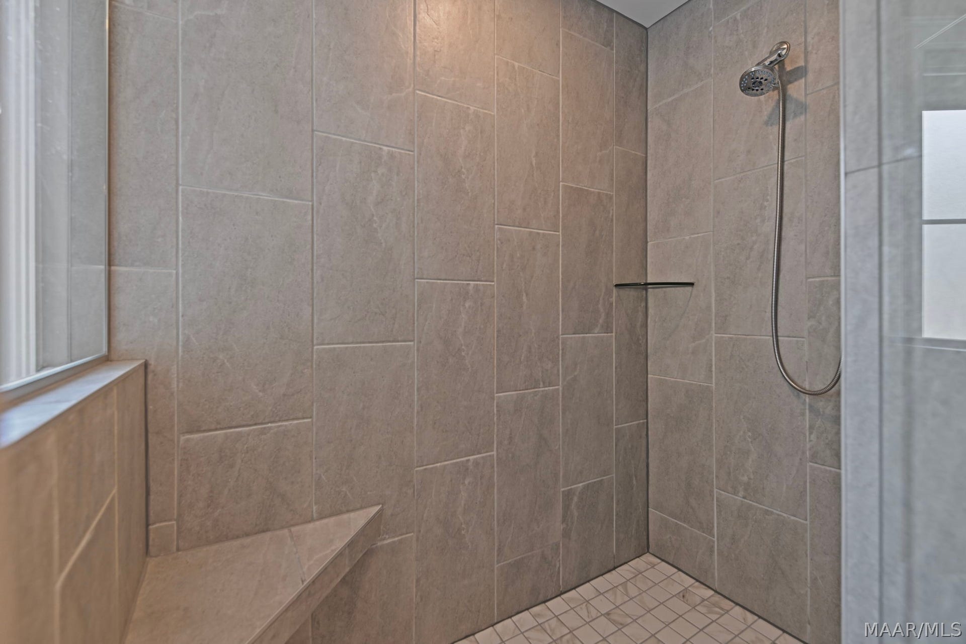 Primary bath tile shower