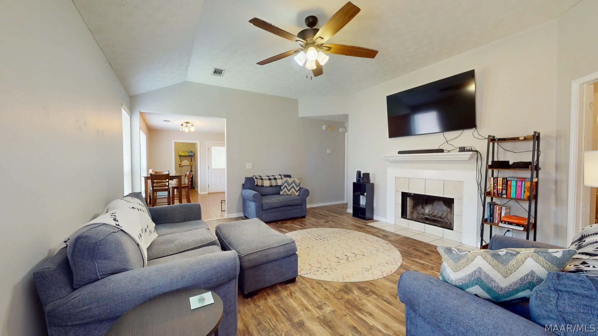 250 Mill Ridge Drive, Millbrook, AL 36054 Living room with vaulted ceiling