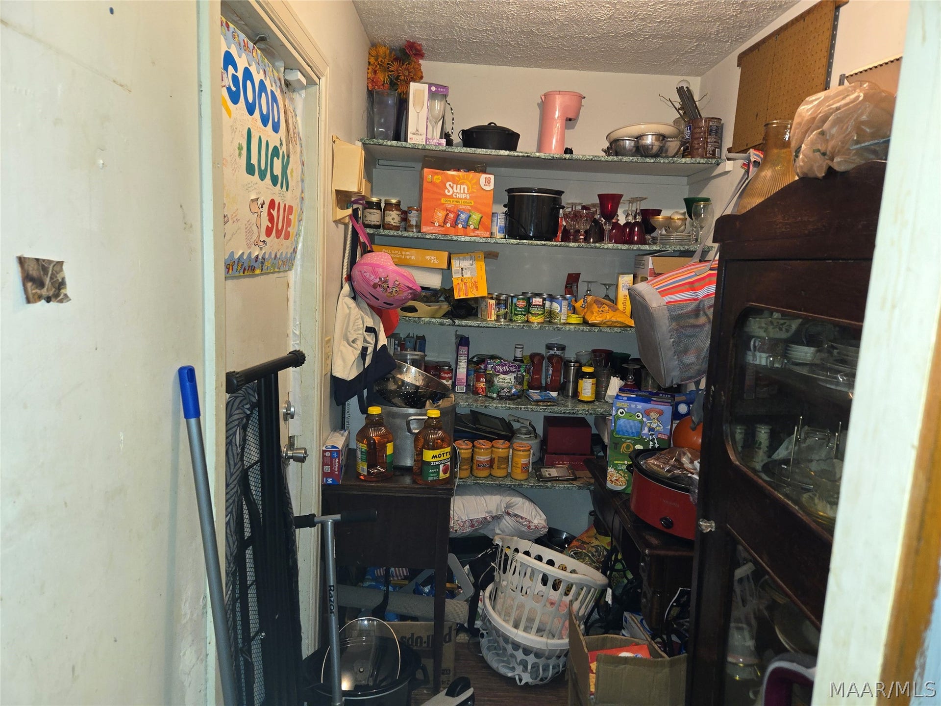 Storage room or walk in pantry next to kitchen