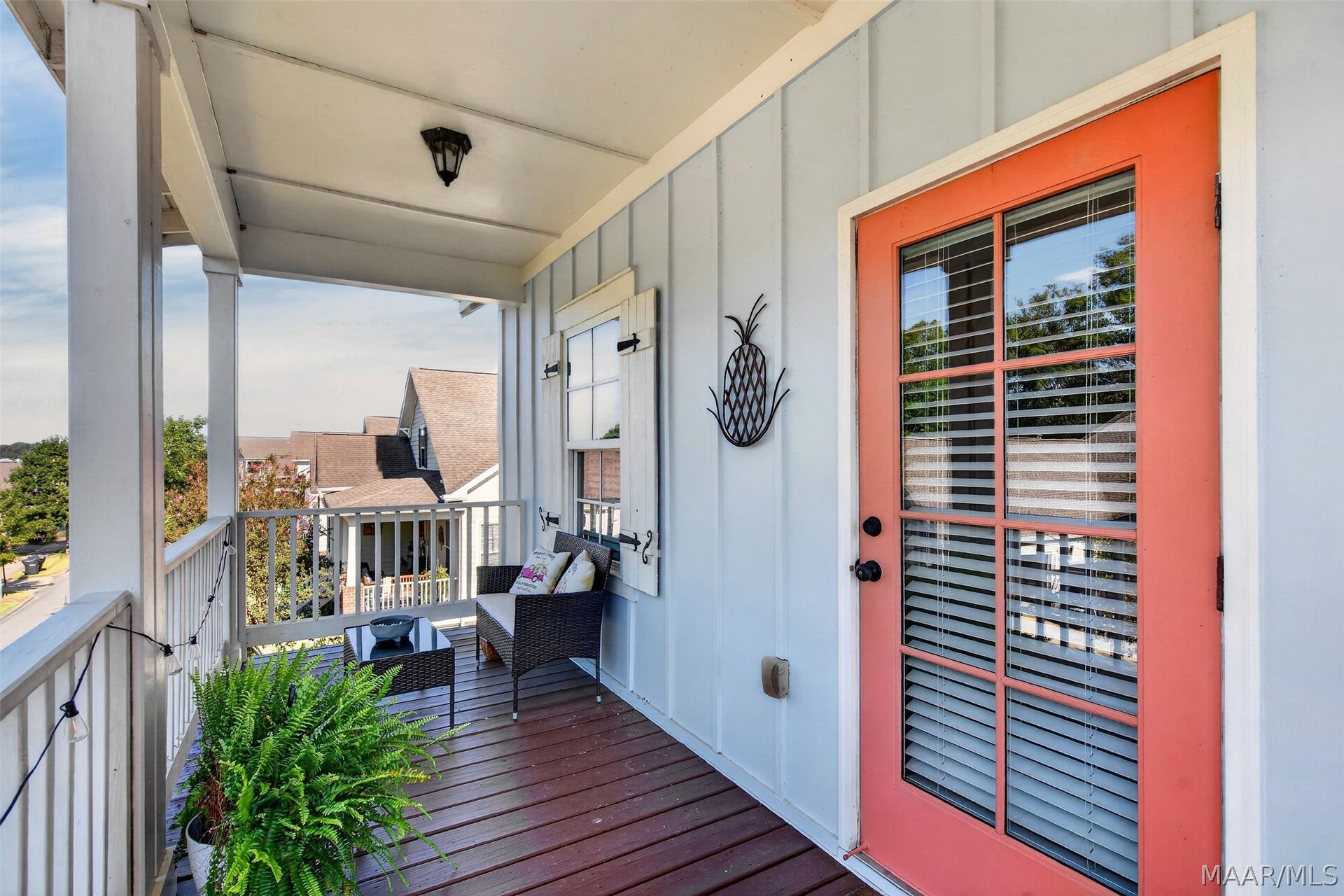 Upstairs porch