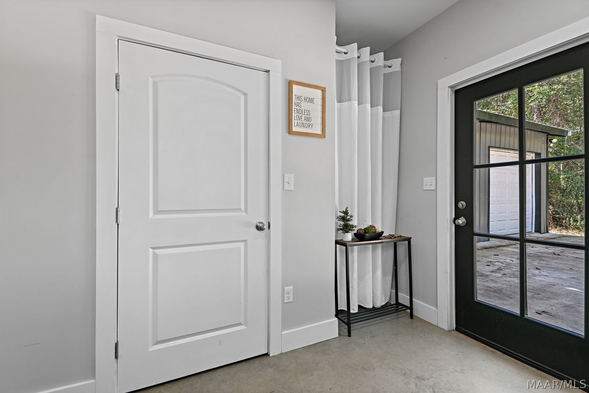 Additional storage in laundry room
