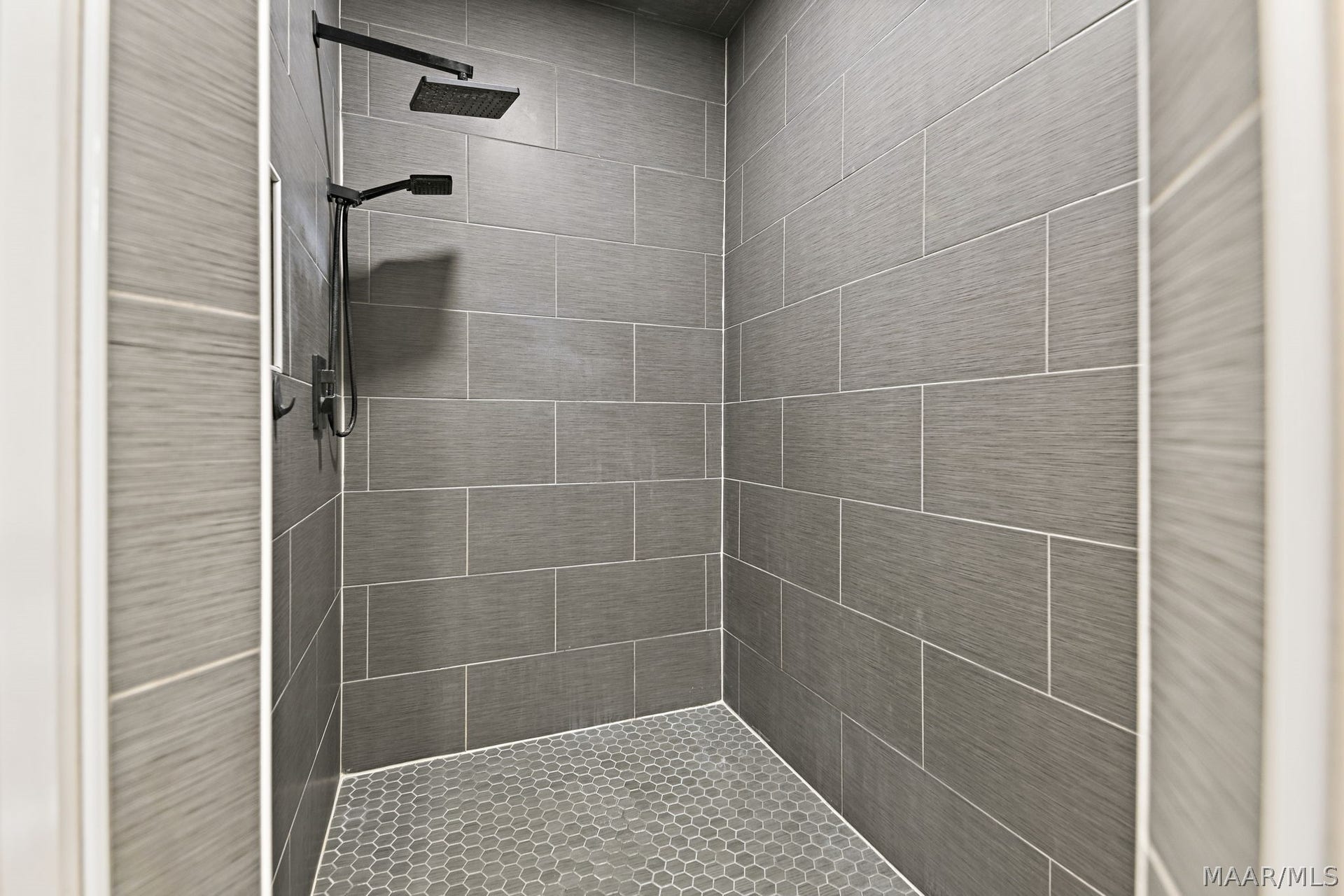 Tiled walk in shower