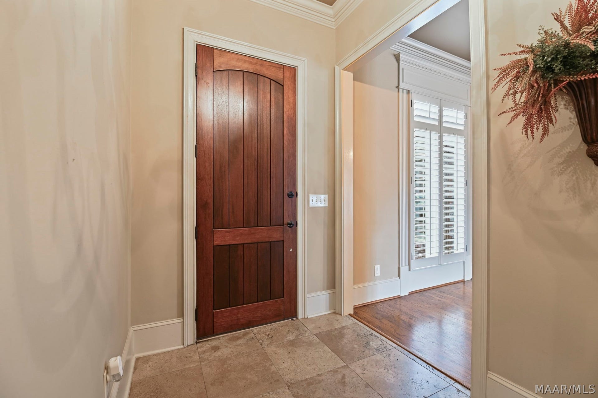 Front Entrance into the Foyer