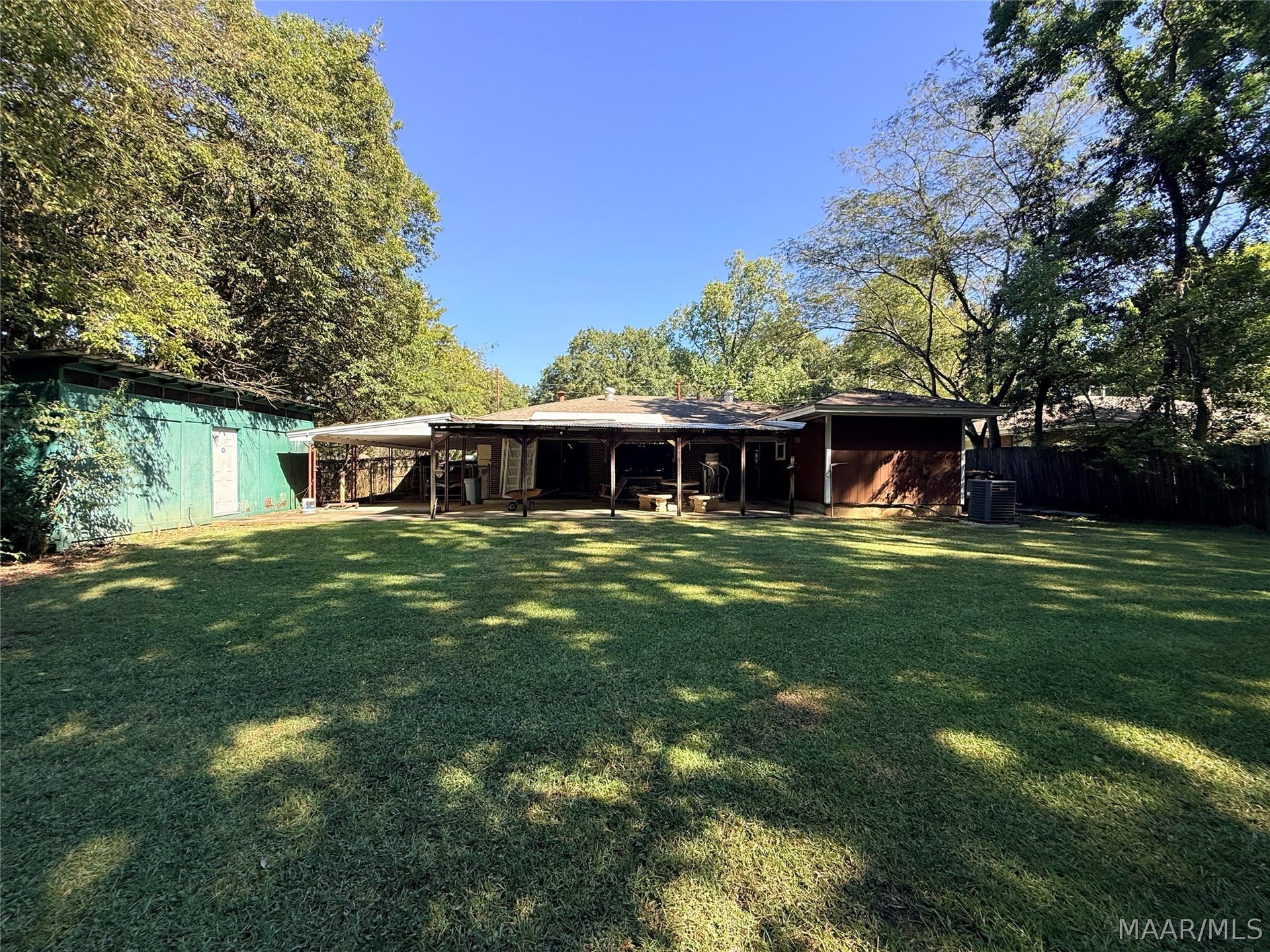 Rear of home