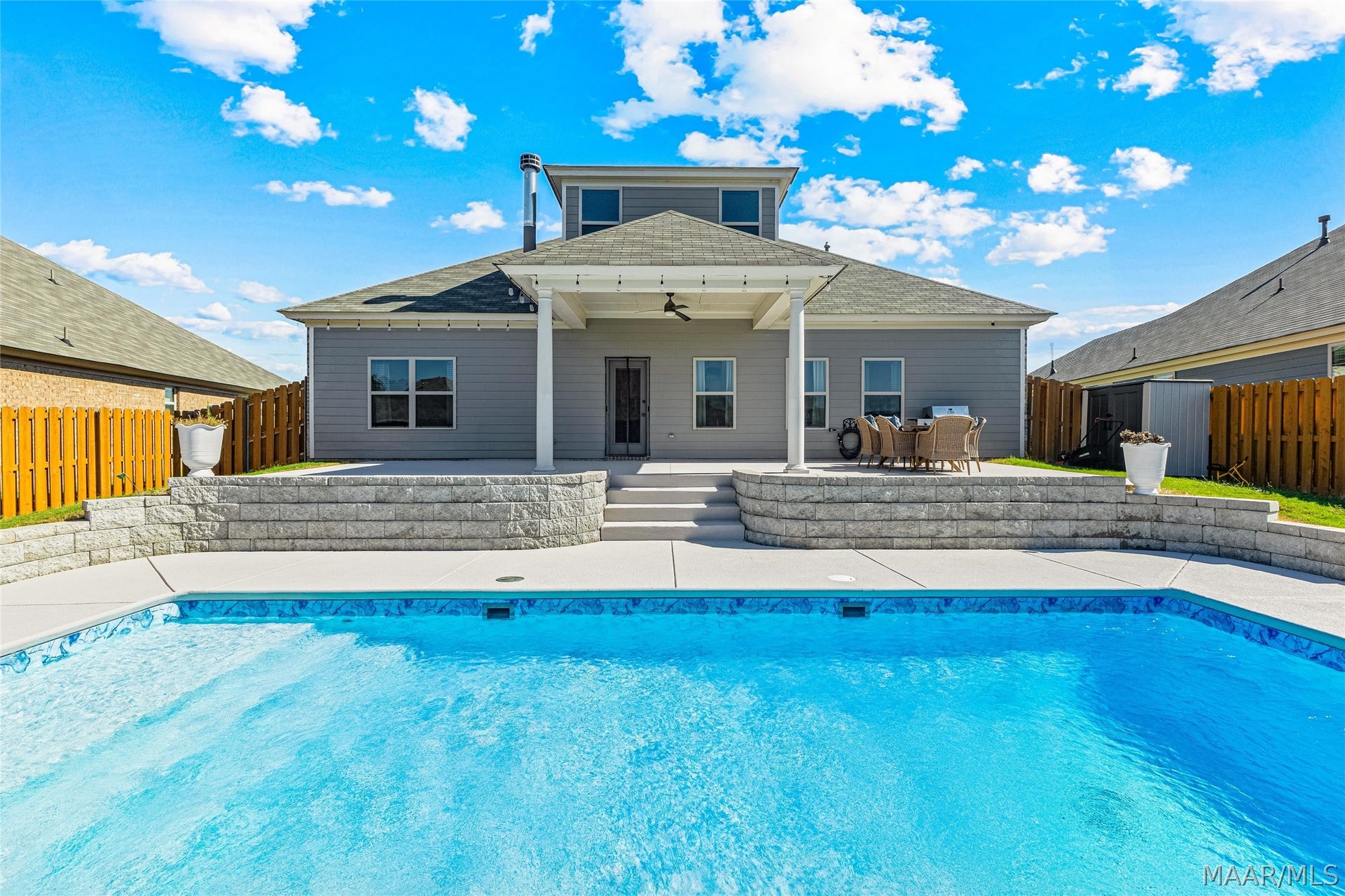 840 Hedgefield Way, Prattville, AL 36066 Current owners added concrete for and extended patio space