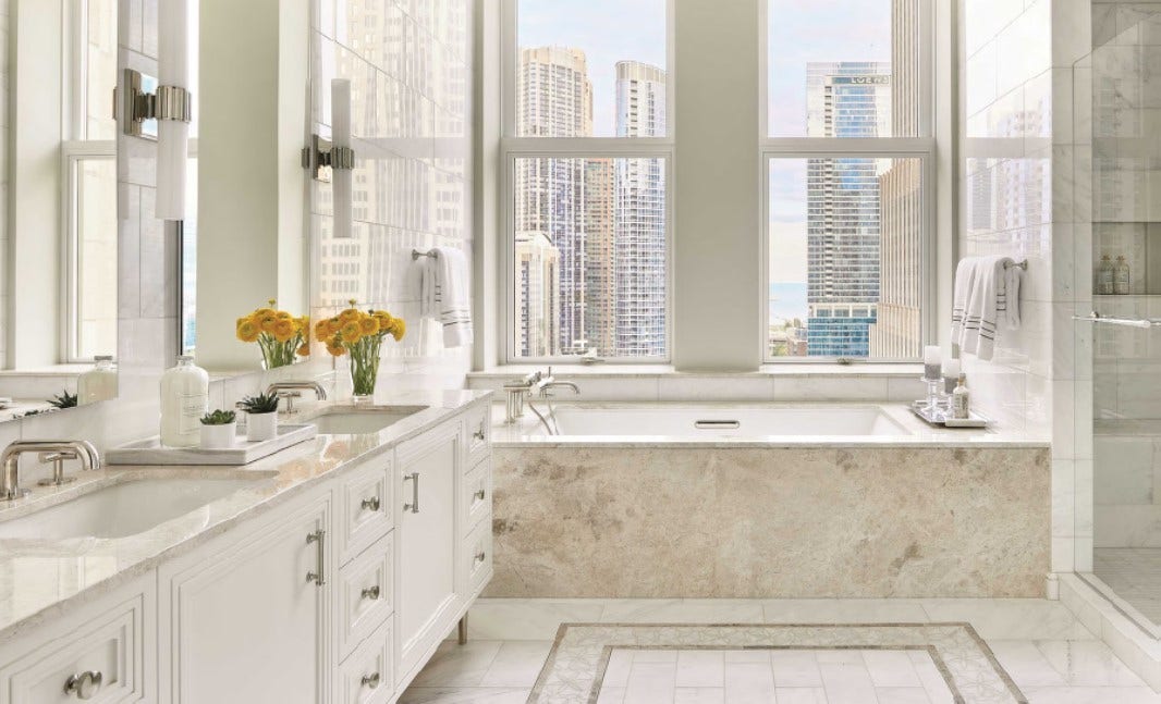 435 N Michigan Avenue, #1801, Chicago, IL 60611 Photo is of a decorated model, similar floorplan.